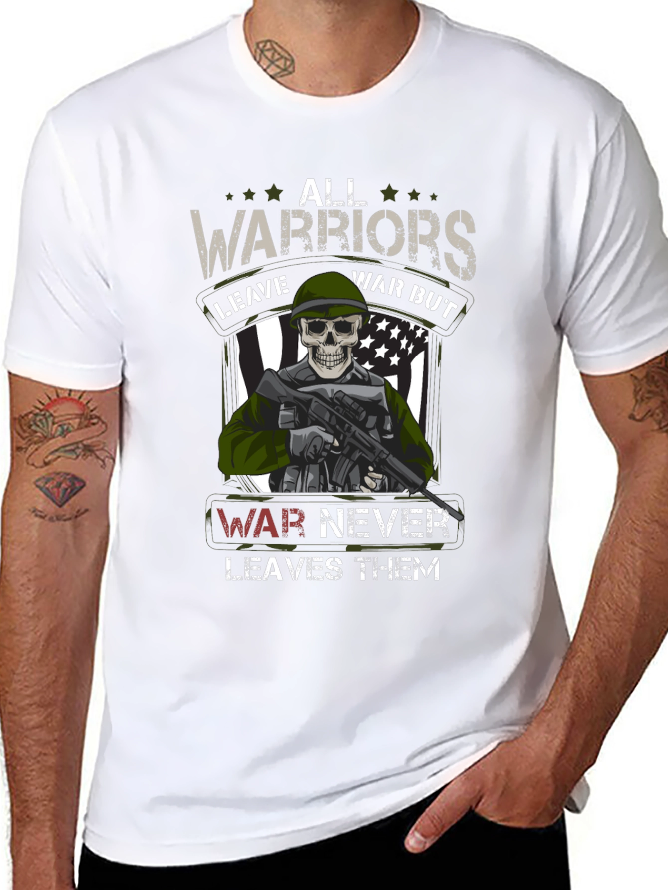 All Warriors Graphic Print T-Shirt