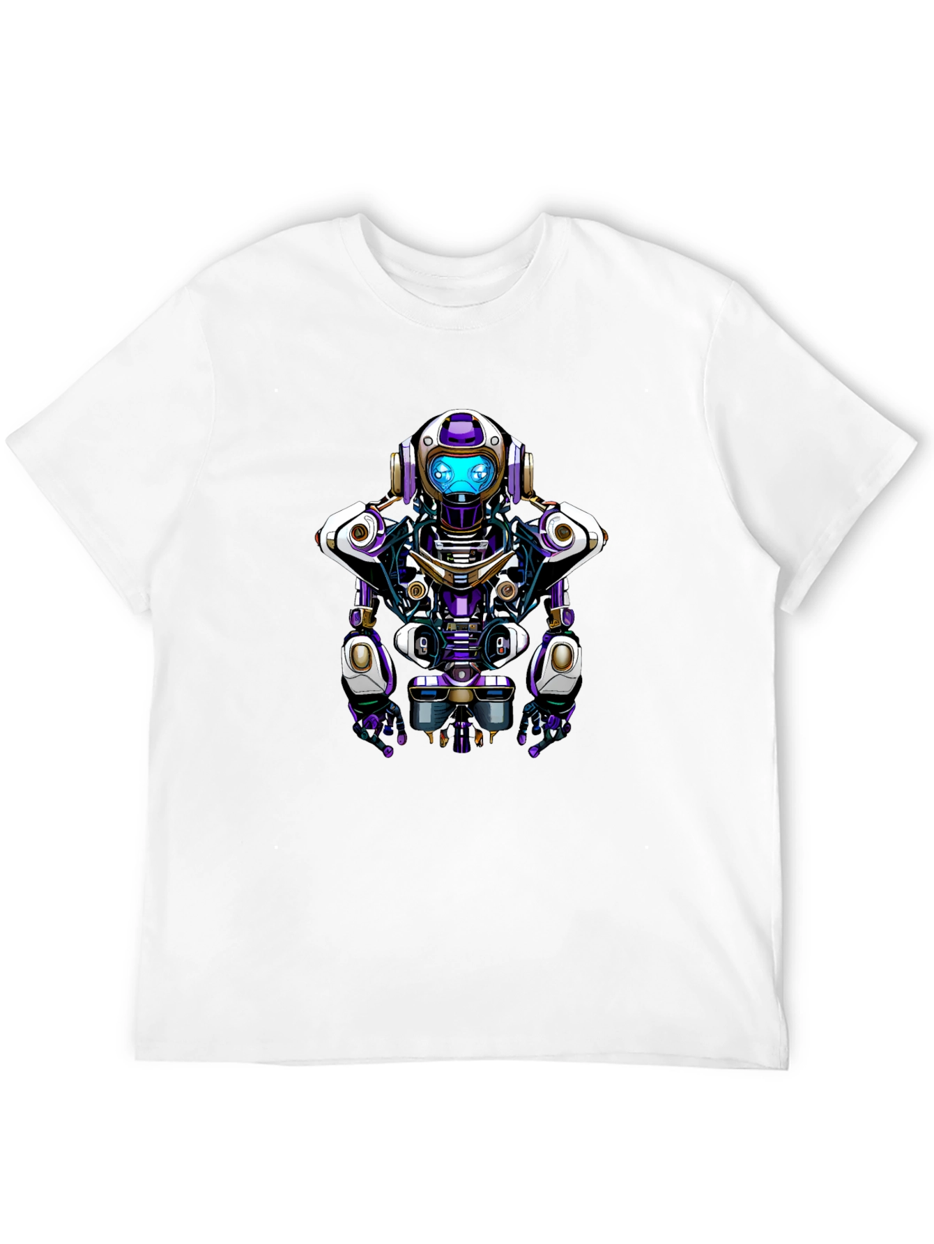 Robot Graphic Tee - Unique Sci-Fi Design