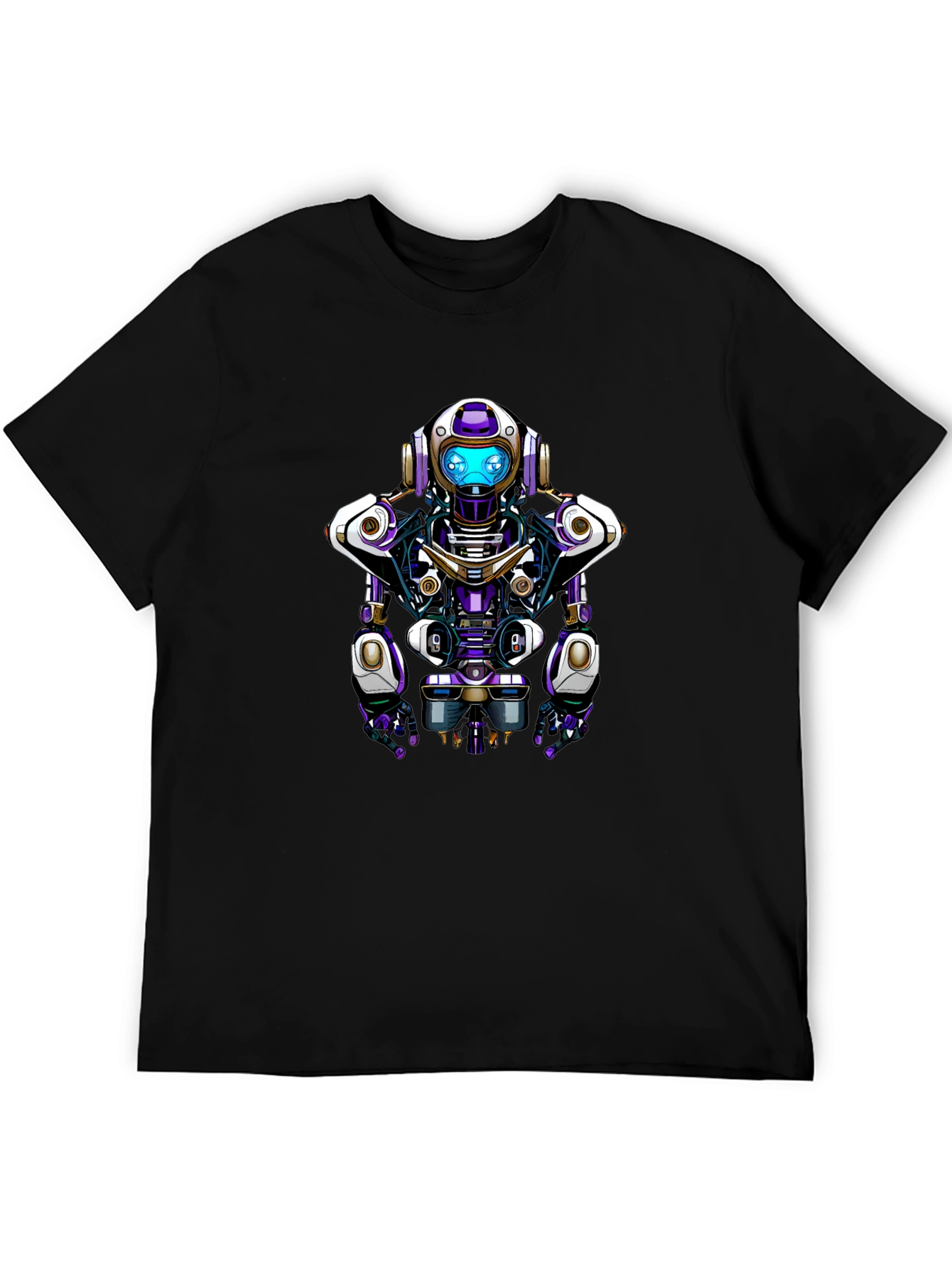 Robot Graphic Tee - Unique Sci-Fi Design