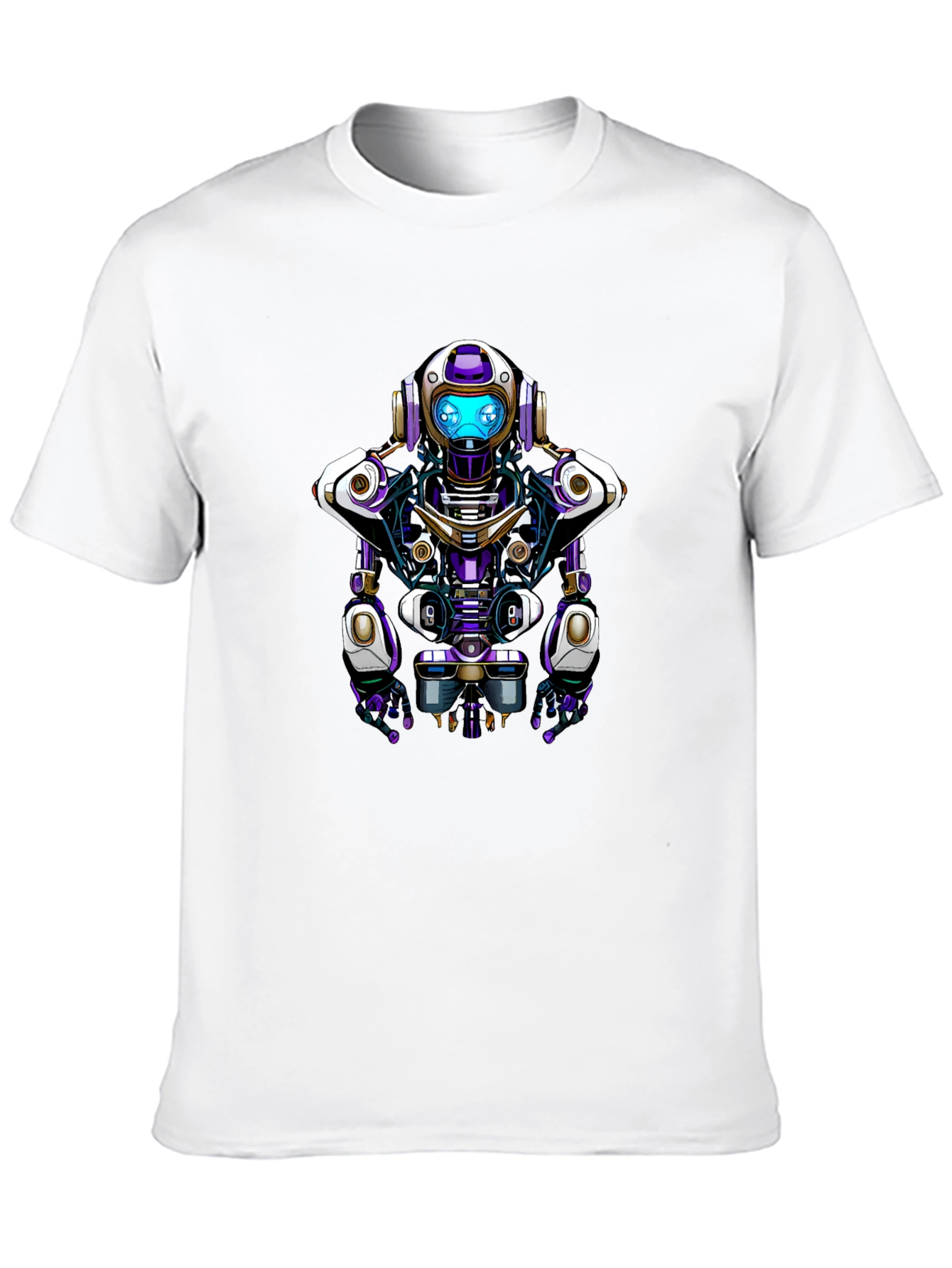 Robot Graphic Tee - Unique Sci-Fi Design