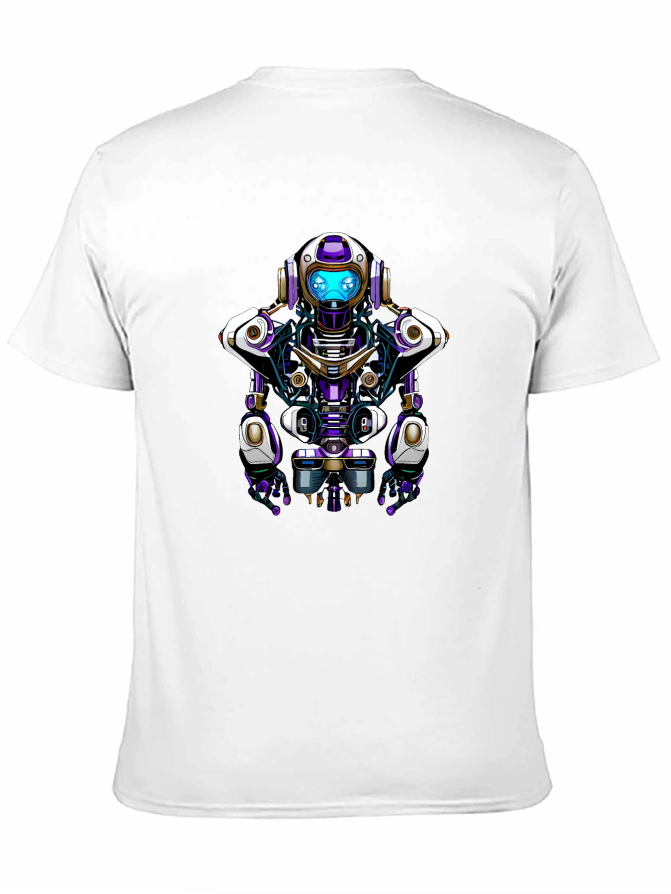Robot Graphic Tee - Unique Sci-Fi Design