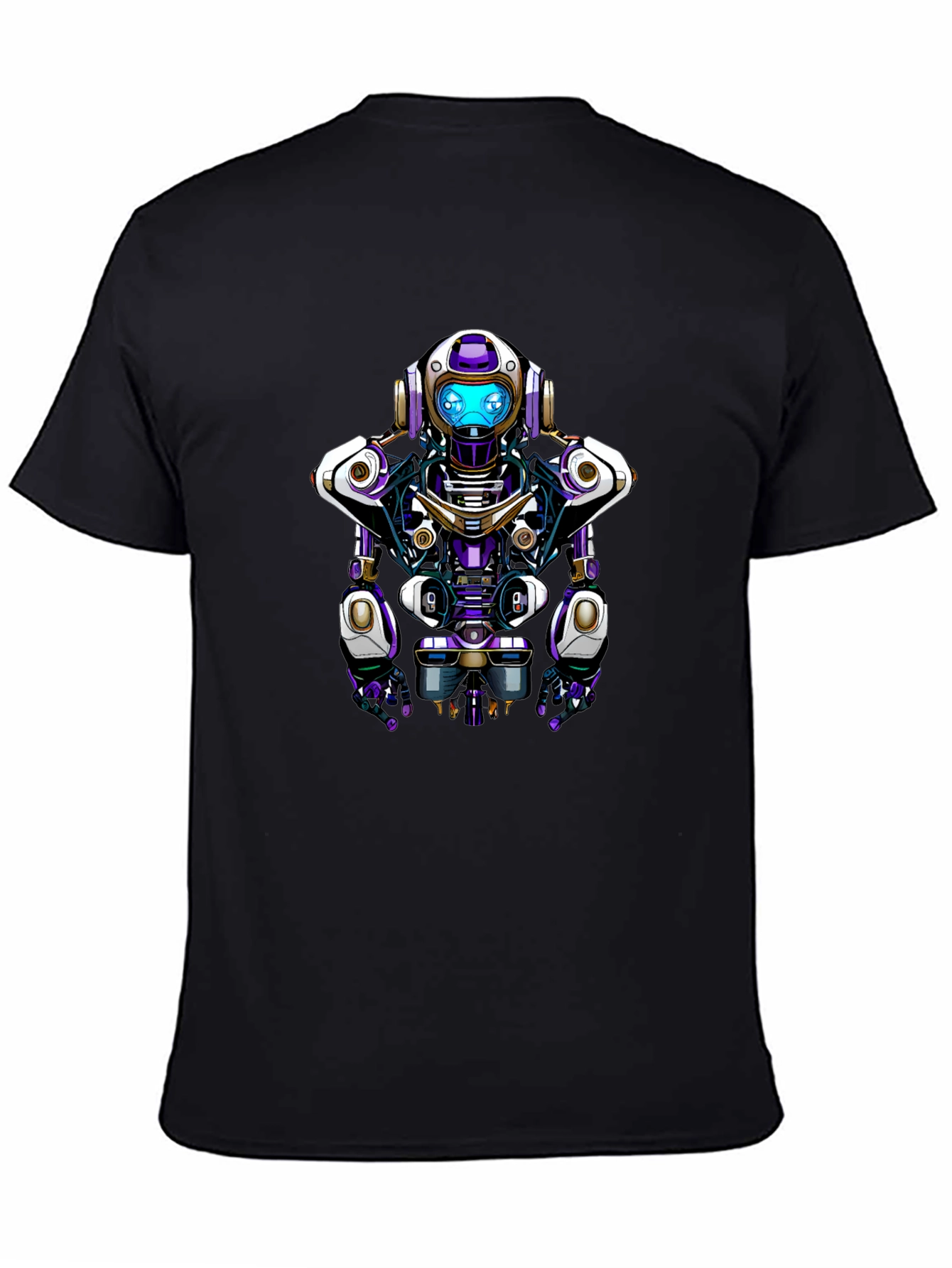 Robot Graphic Tee - Unique Sci-Fi Design