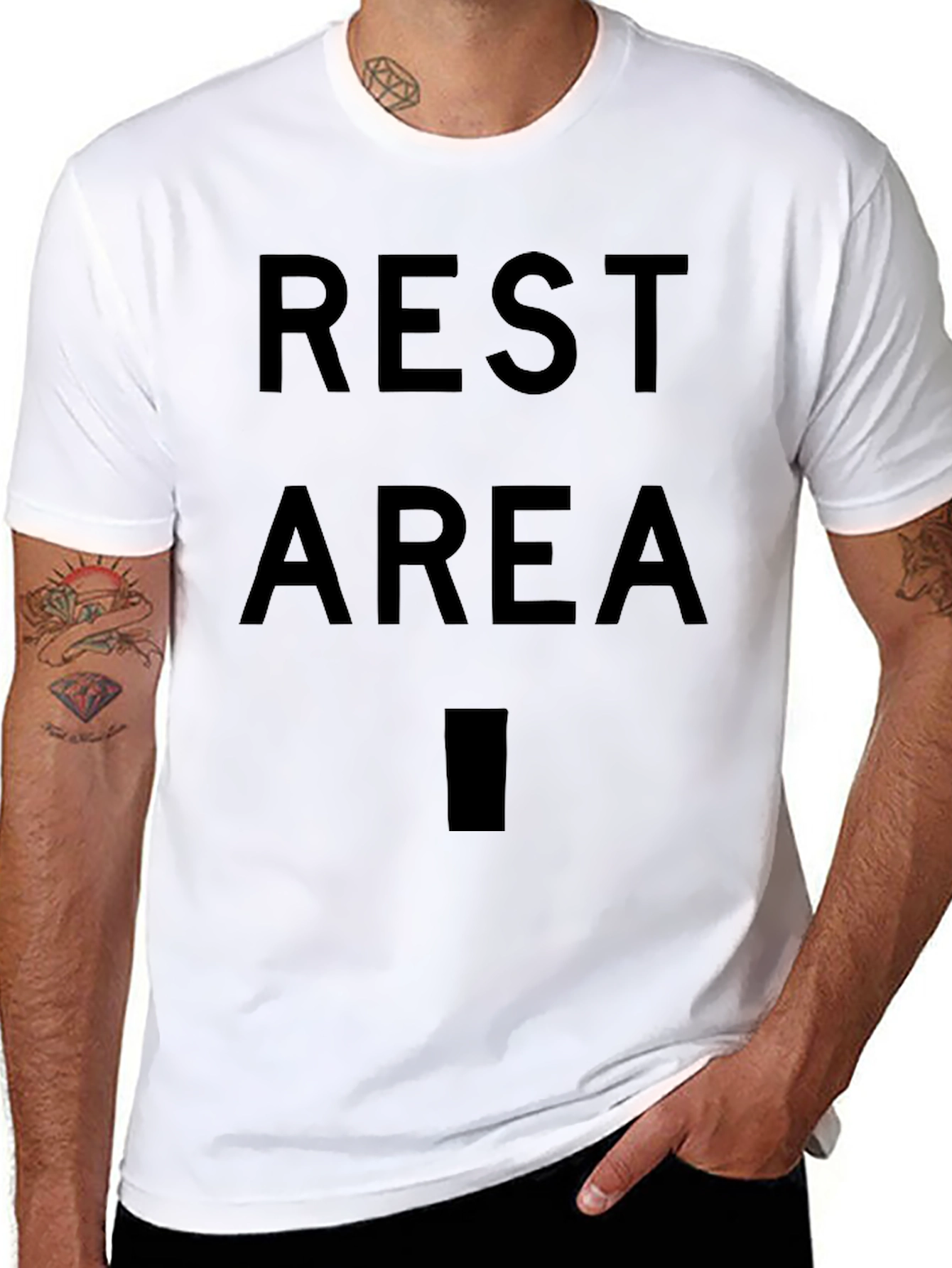 Rest Area Graphic T-Shirt - Novelty Tee