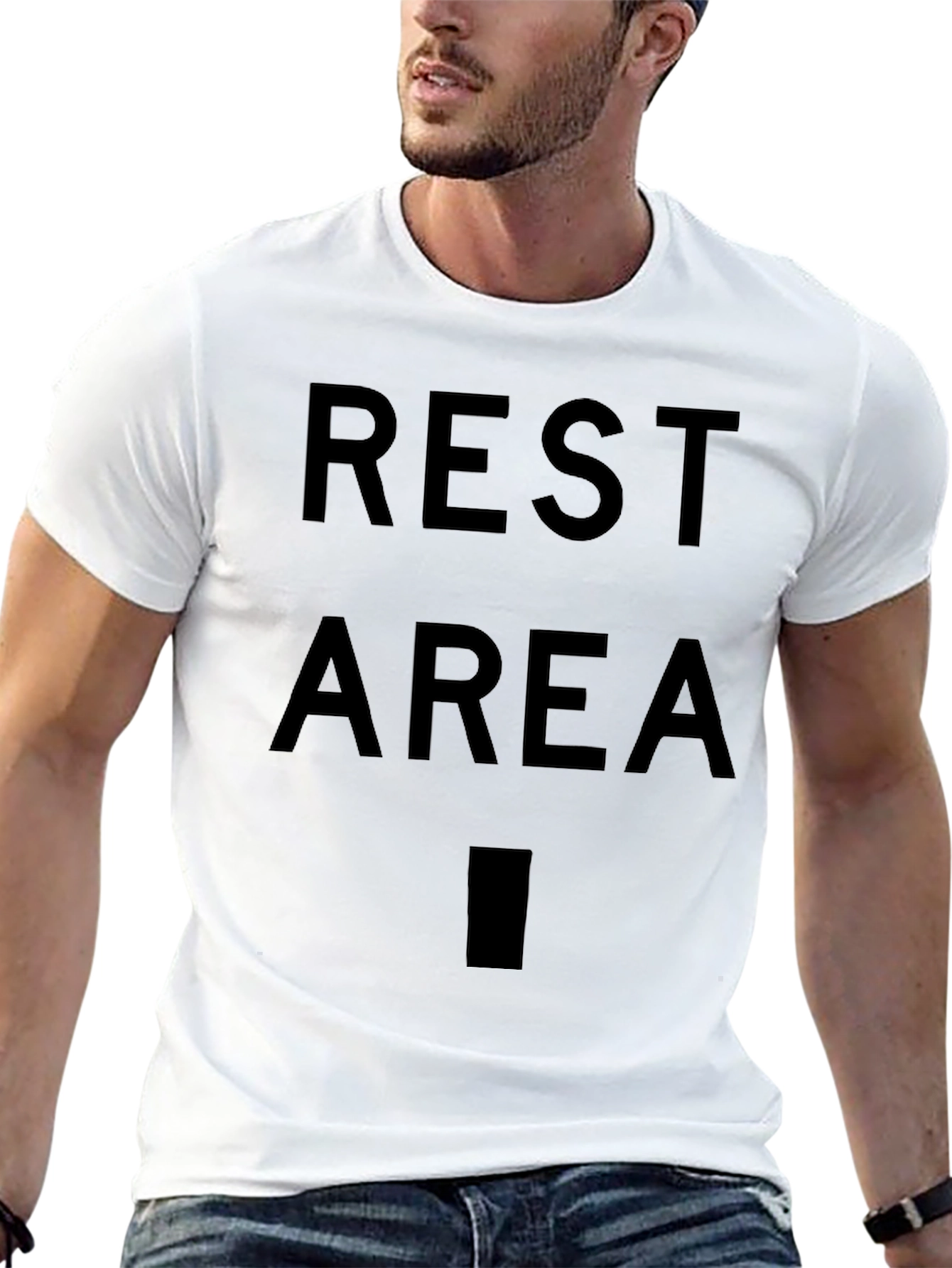 Rest Area Graphic T-Shirt - Novelty Tee
