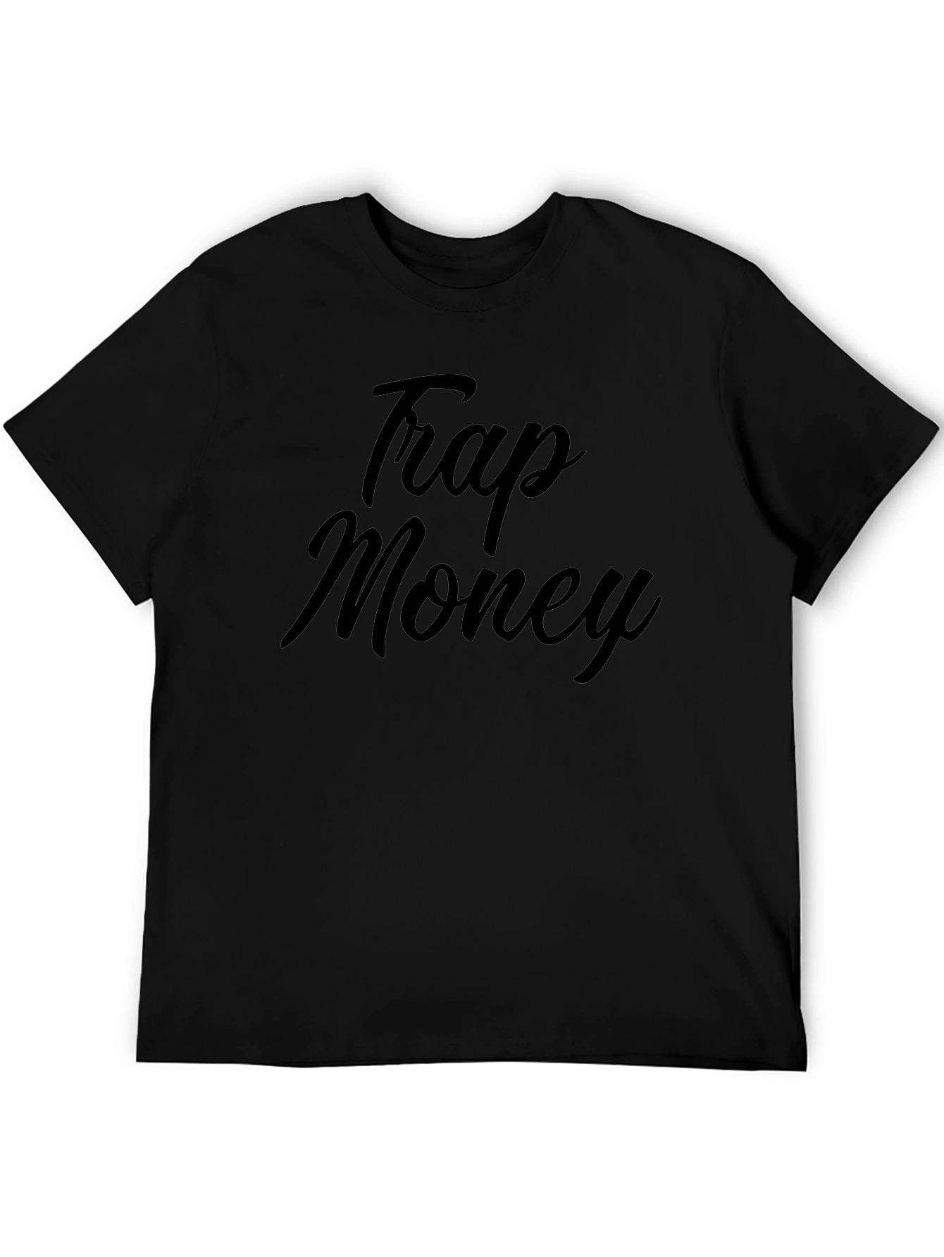 Trap Money Black T-Shirt - Bold Statement Tee