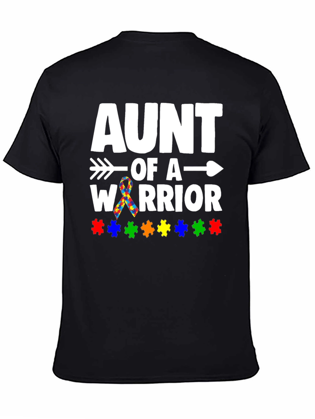 Aunt of a Warrior Autism Awareness T-Shirt