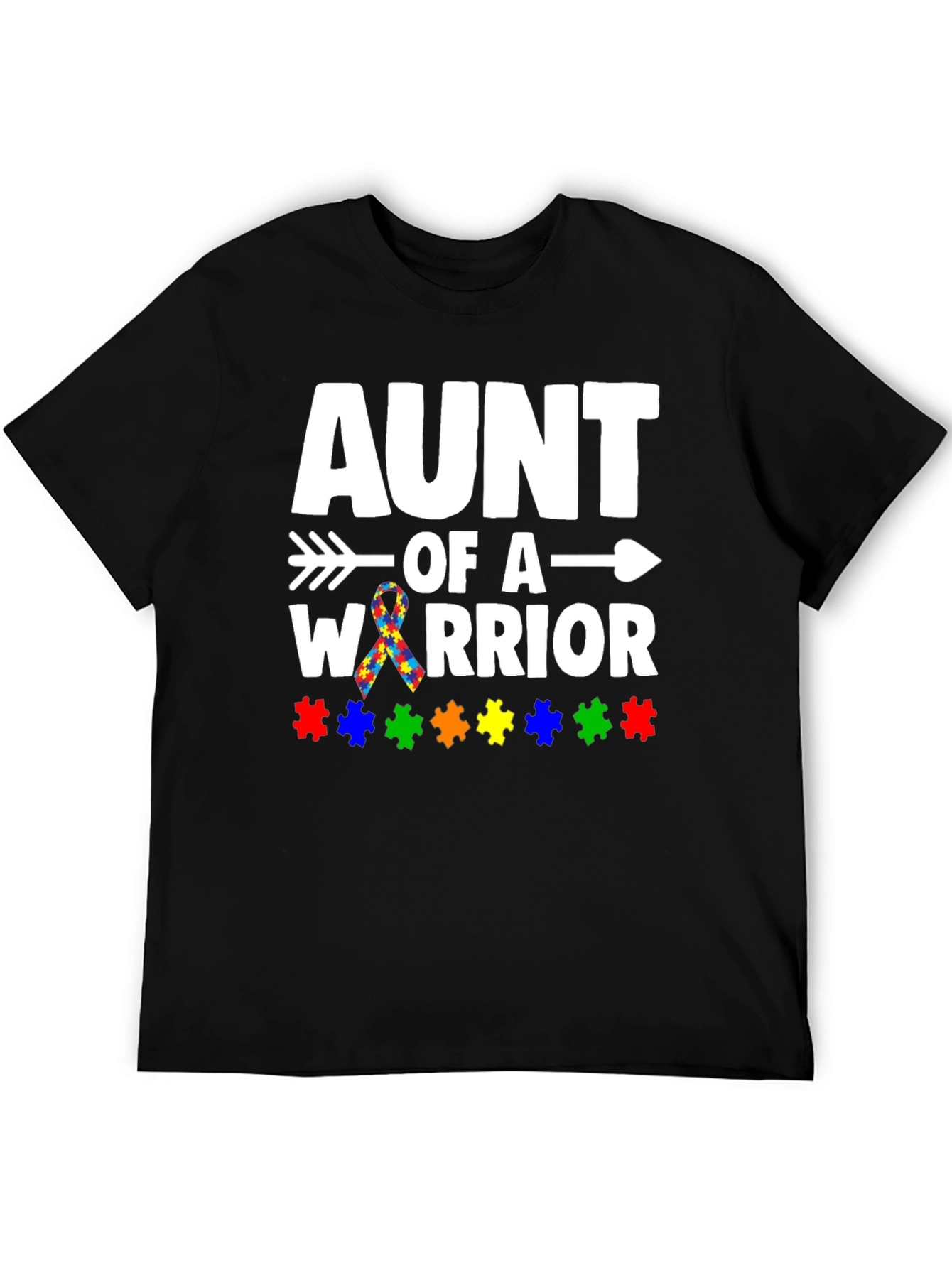 Aunt of a Warrior Autism Awareness T-Shirt