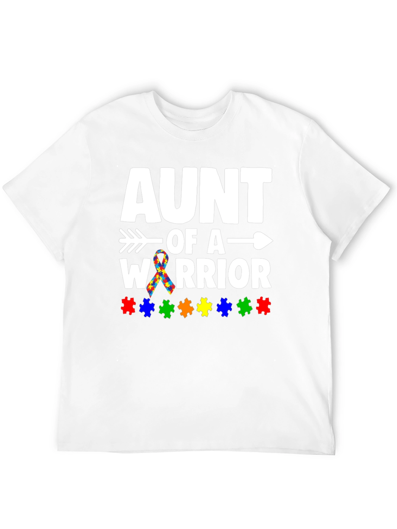 Aunt of a Warrior Autism Awareness T-Shirt