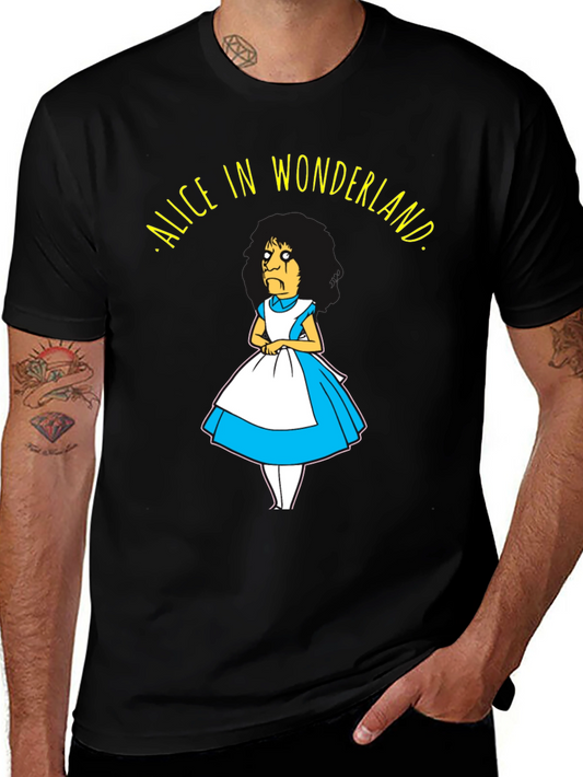 Alice in Wonderland Funny Graphic T-Shirt