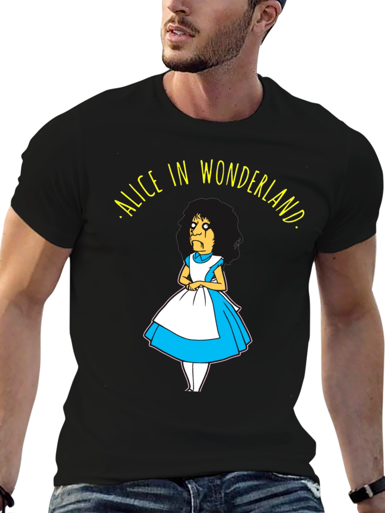 Alice in Wonderland Funny Graphic T-Shirt