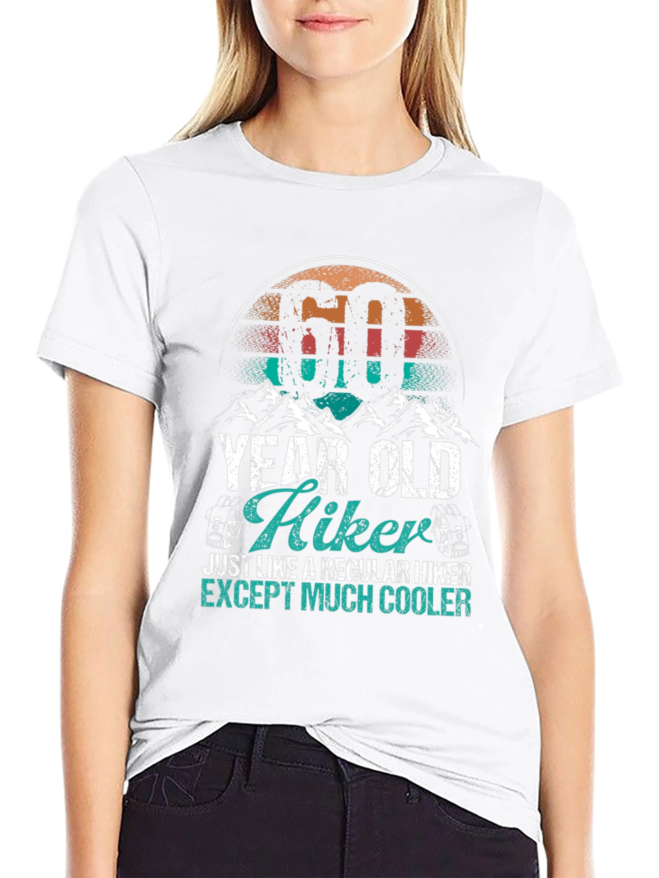 60 Year Old Hiker T-Shirt - Cool Hiking Gift