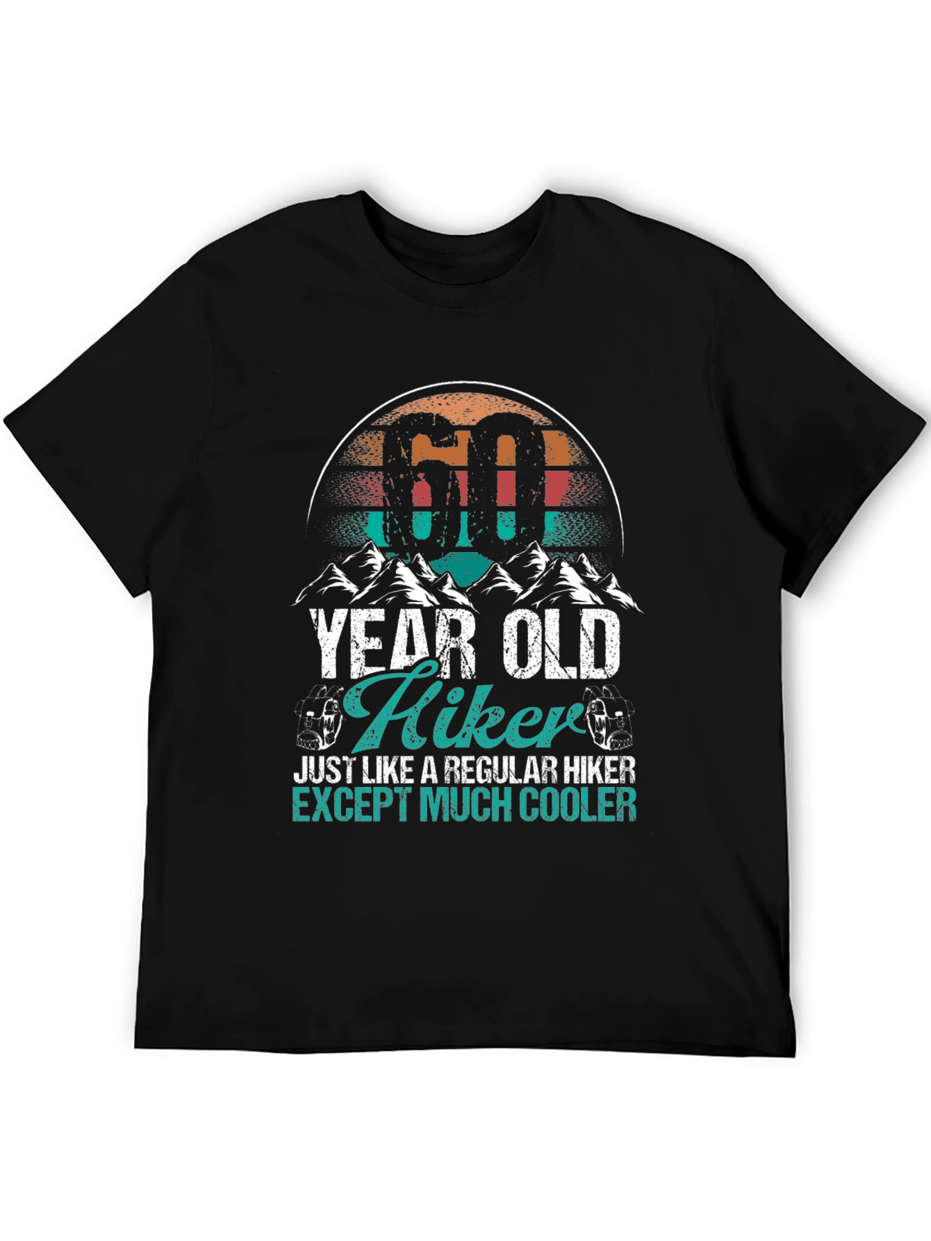 60 Year Old Hiker T-Shirt - Cool Hiking Gift