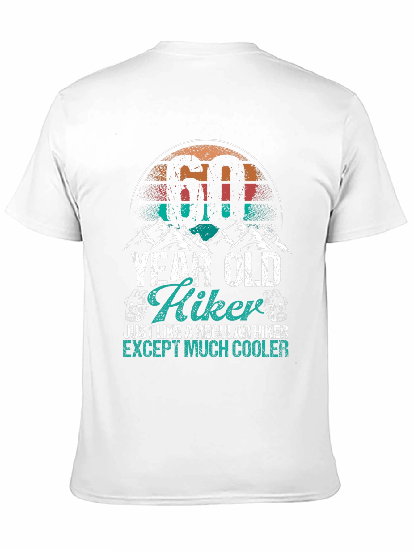 60 Year Old Hiker T-Shirt - Cool Hiking Gift