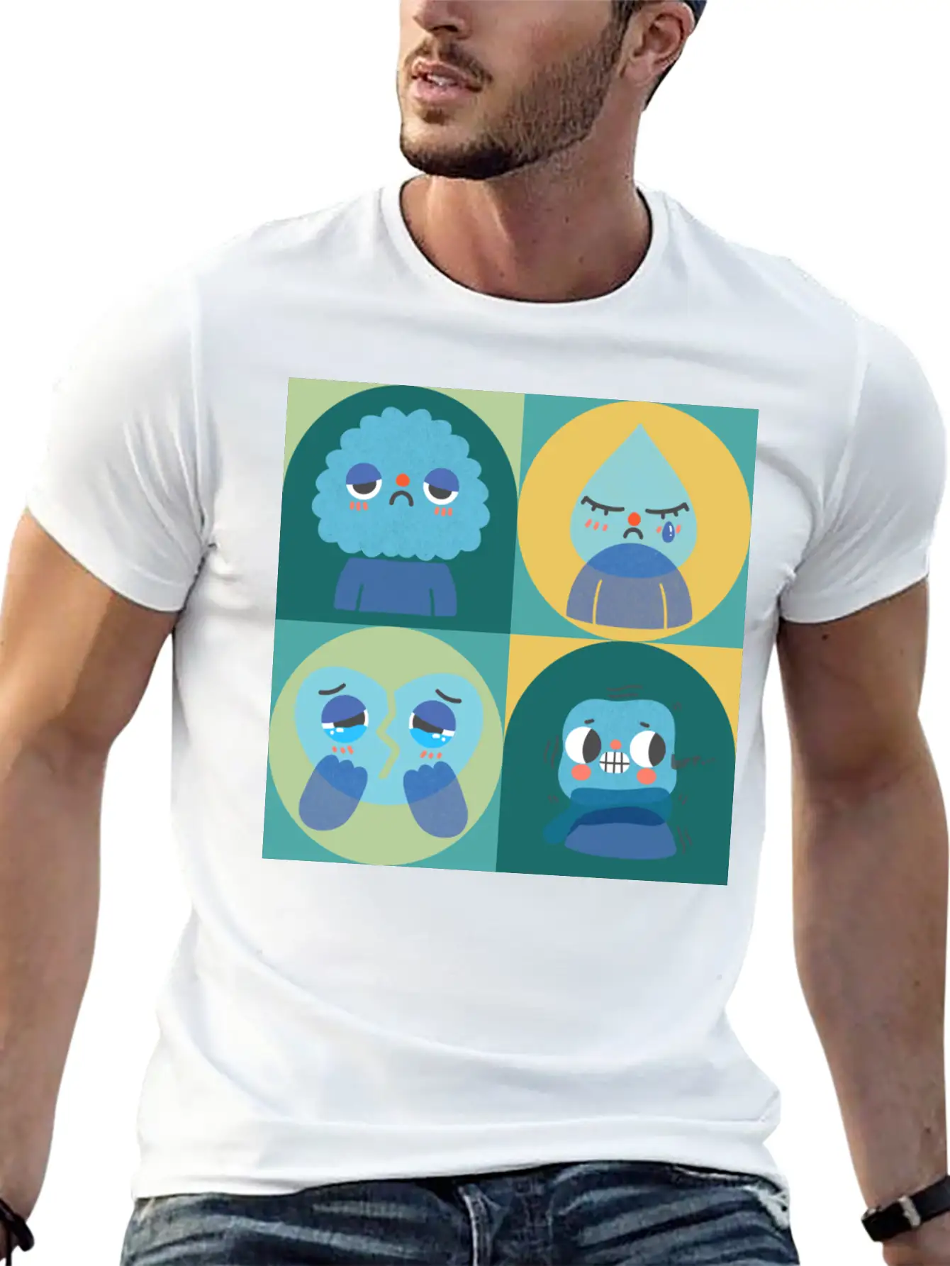 Sad Cry Cold And Teary Lightweight Cotton T-Shirt – Daily Comfort Graphic Shirt