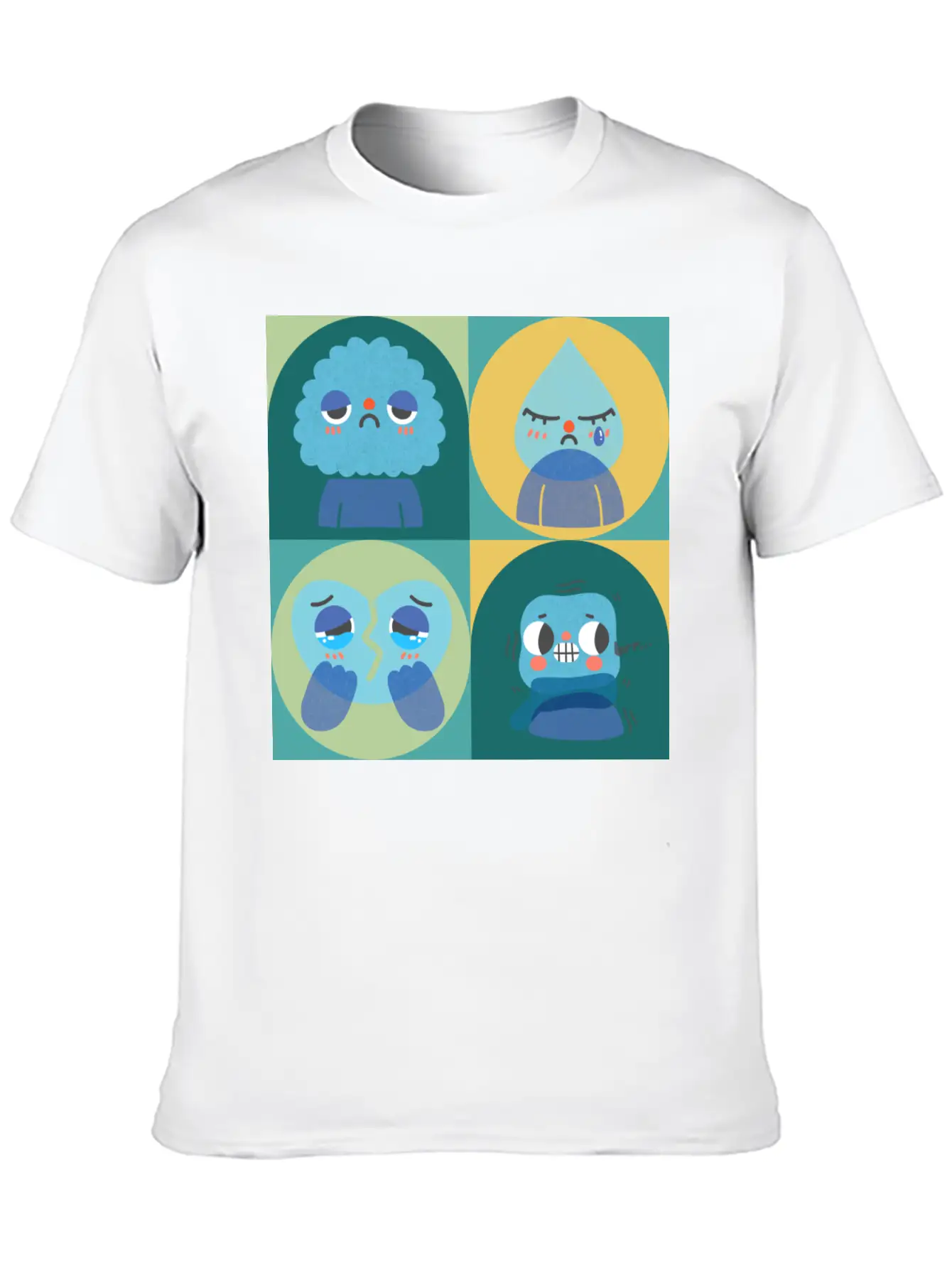 Sad Cry Cold And Teary Lightweight Cotton T-Shirt – Daily Comfort Graphic Shirt