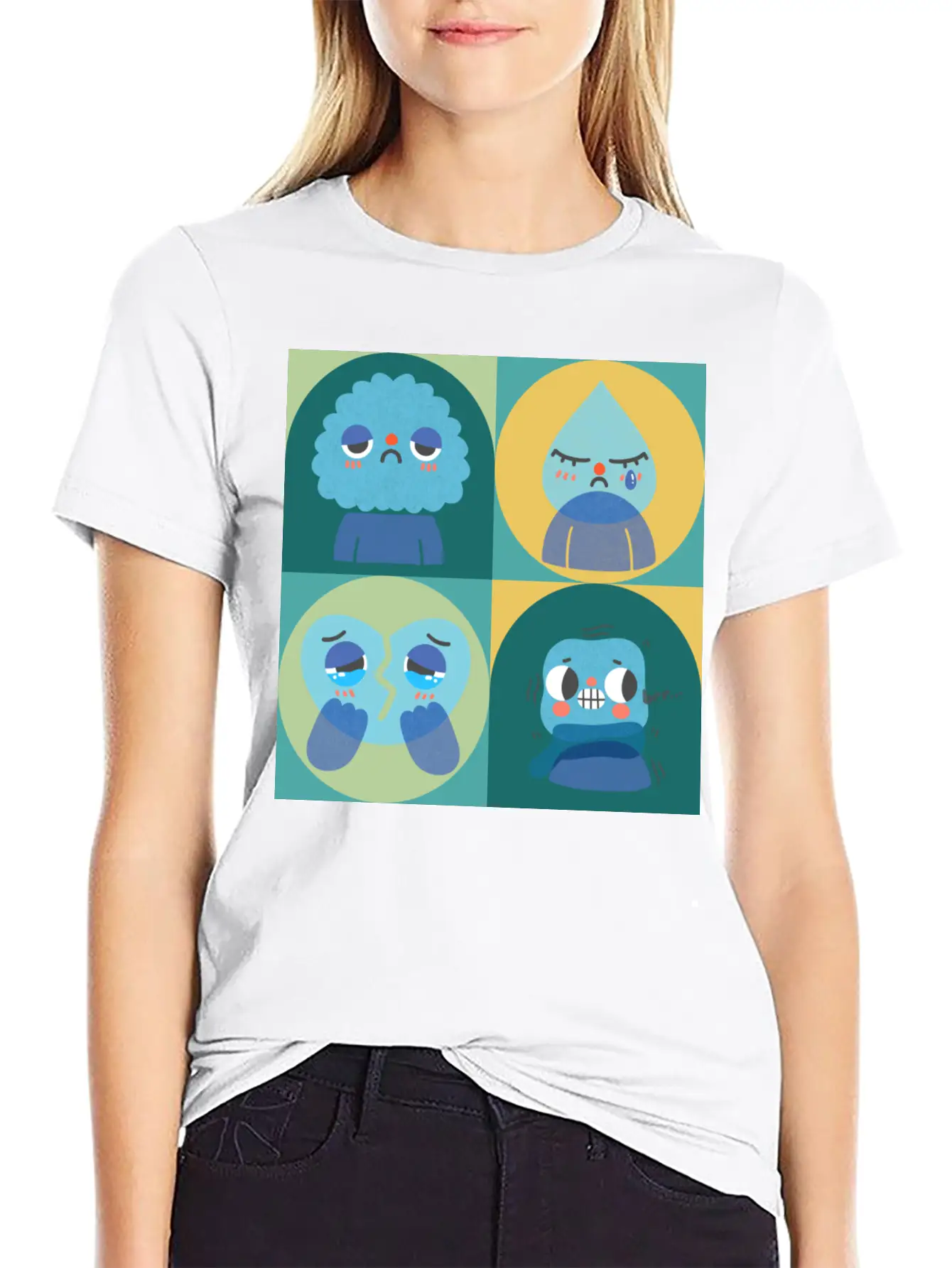 Sad Cry Cold And Teary Lightweight Cotton T-Shirt – Daily Comfort Graphic Shirt