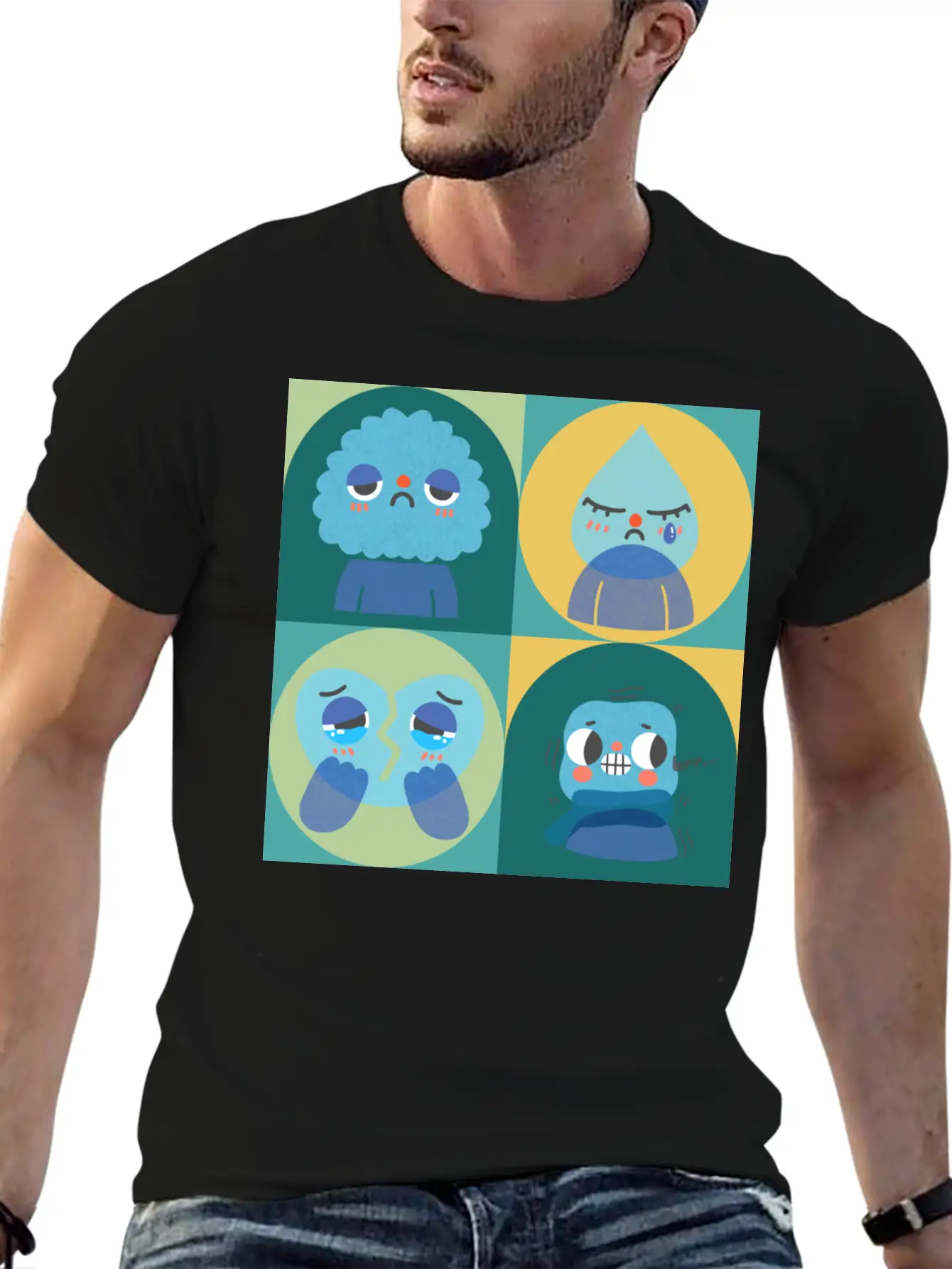 Sad Cry Cold And Teary Lightweight Cotton T-Shirt – Daily Comfort Graphic Shirt