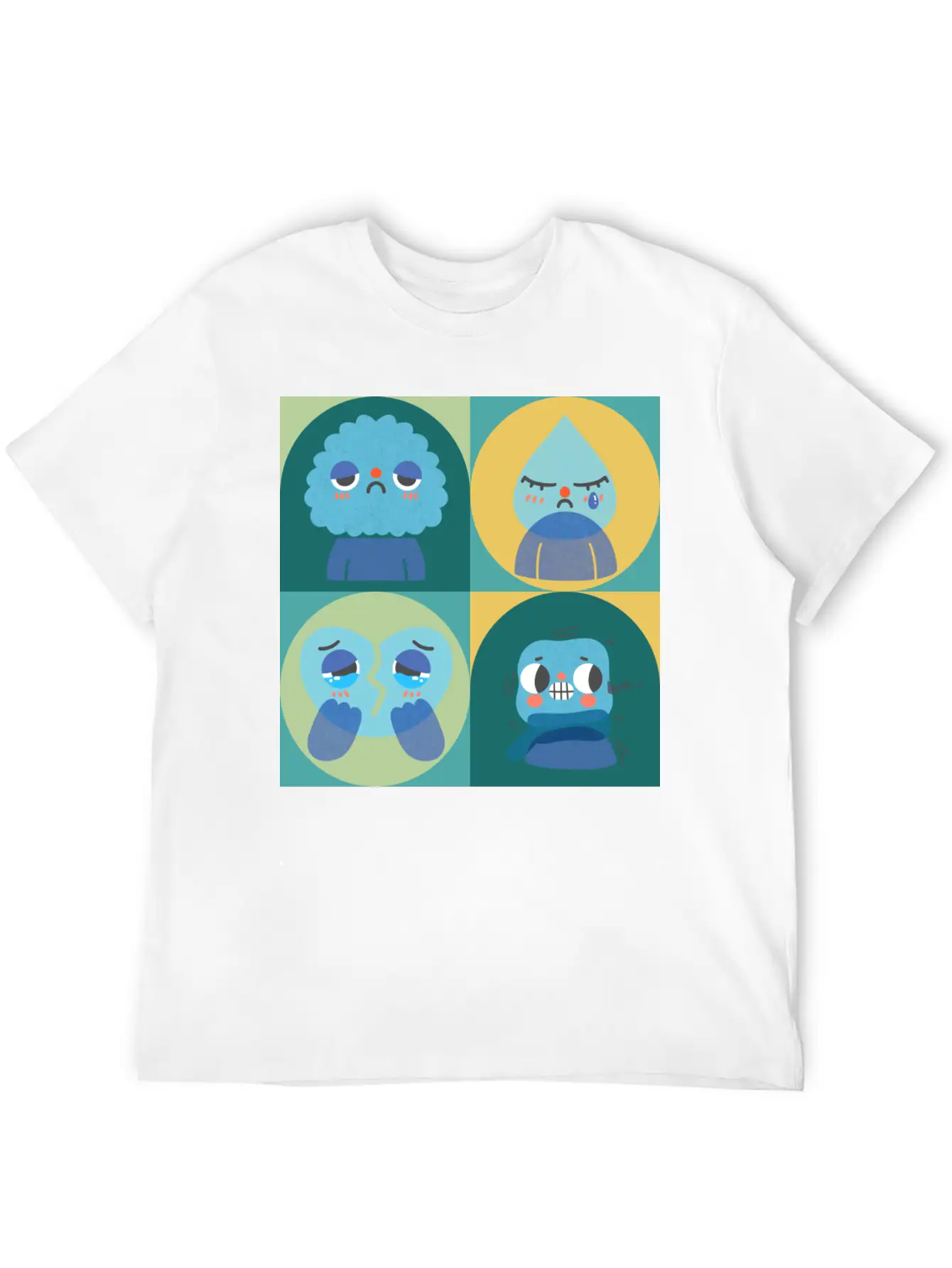 Sad Cry Cold And Teary Lightweight Cotton T-Shirt – Daily Comfort Graphic Shirt