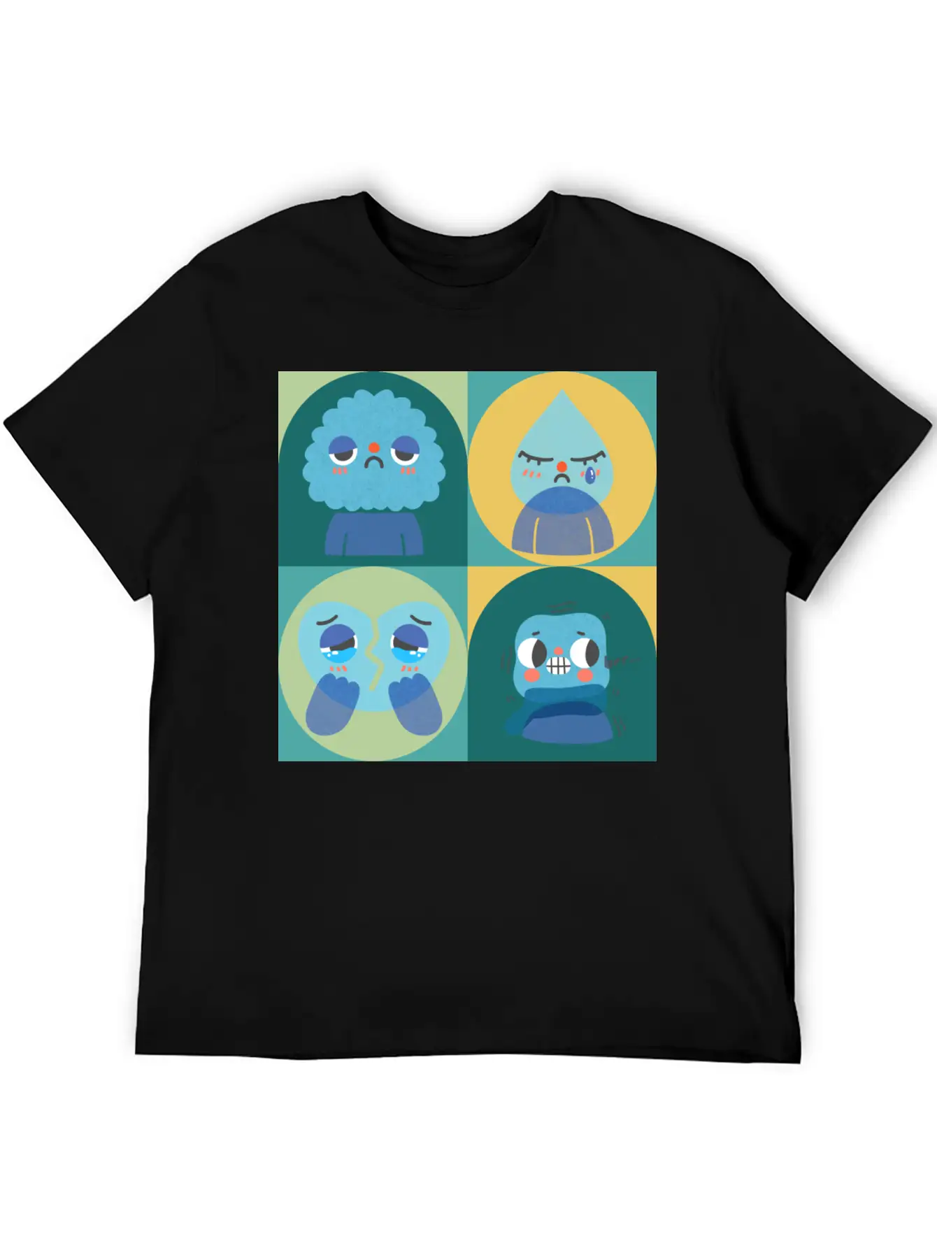 Sad Cry Cold And Teary Lightweight Cotton T-Shirt – Daily Comfort Graphic Shirt