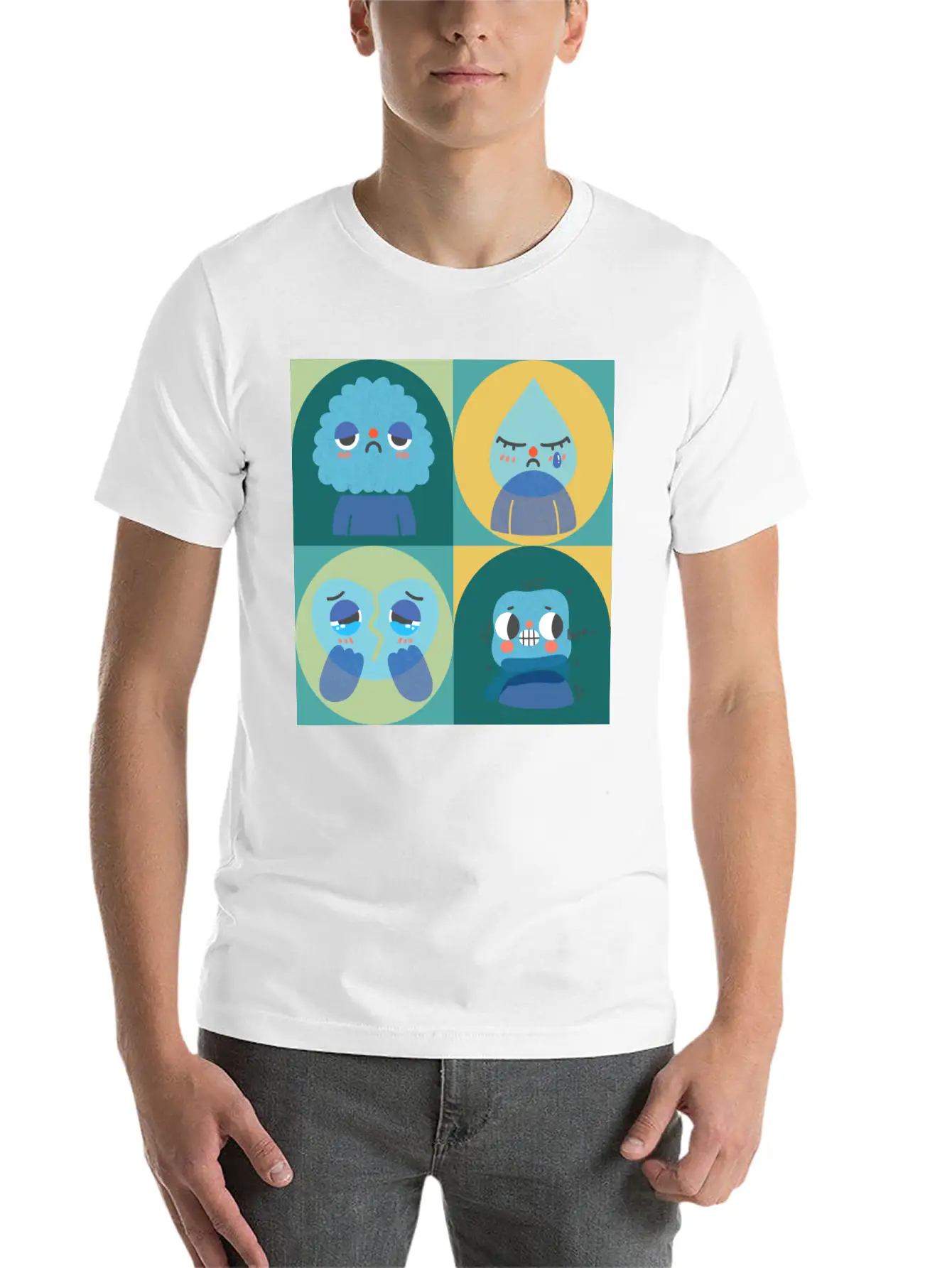 Sad Cry Cold And Teary Lightweight Cotton T-Shirt – Daily Comfort Graphic Shirt
