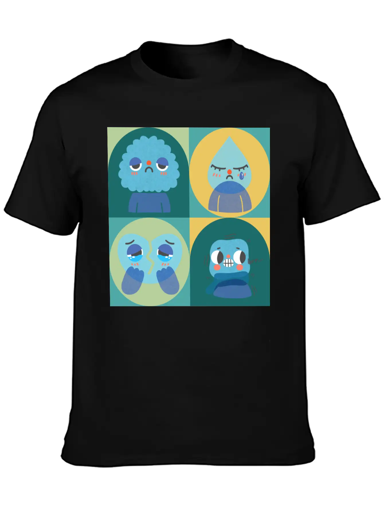 Sad Cry Cold And Teary Lightweight Cotton T-Shirt – Daily Comfort Graphic Shirt