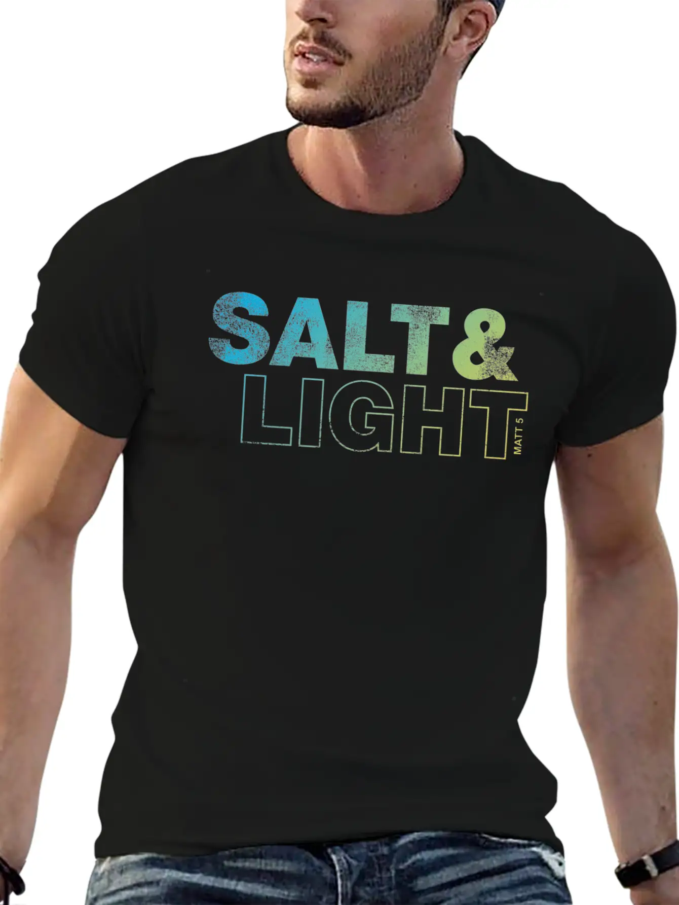 Salt And Light Lightweight Cotton T-Shirt – Daily Comfort Graphic Shirt