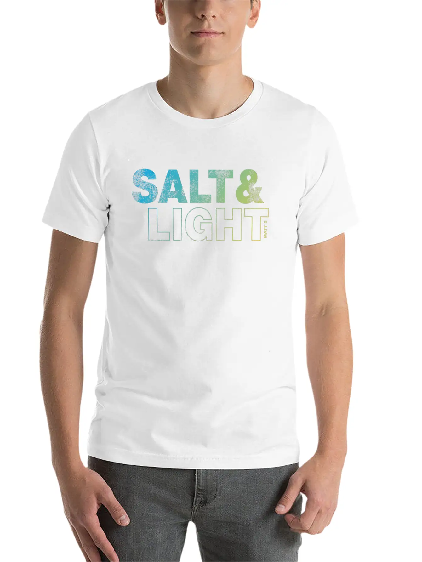 Salt And Light Lightweight Cotton T-Shirt – Daily Comfort Graphic Shirt