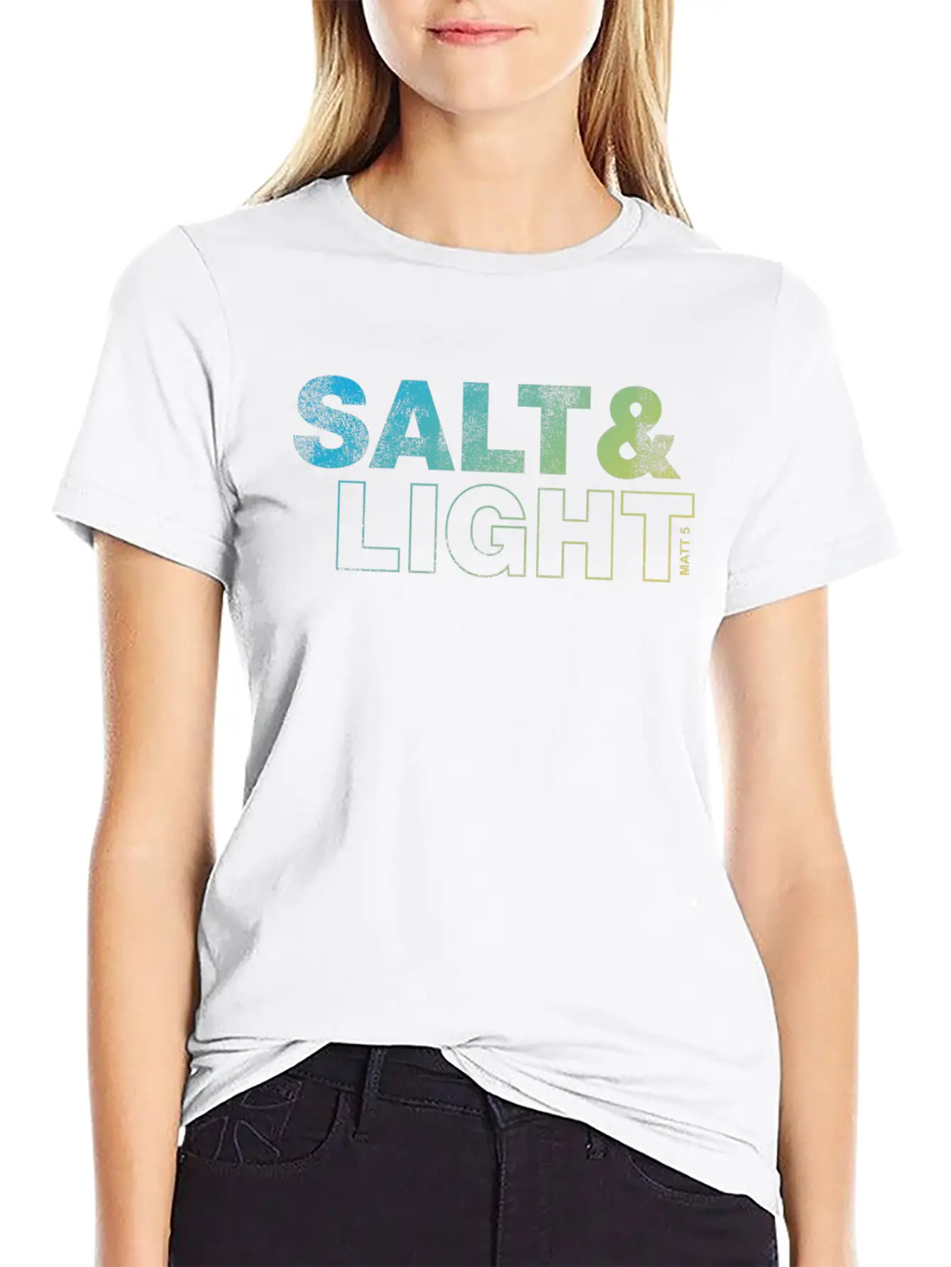 Salt And Light Lightweight Cotton T-Shirt – Daily Comfort Graphic Shirt