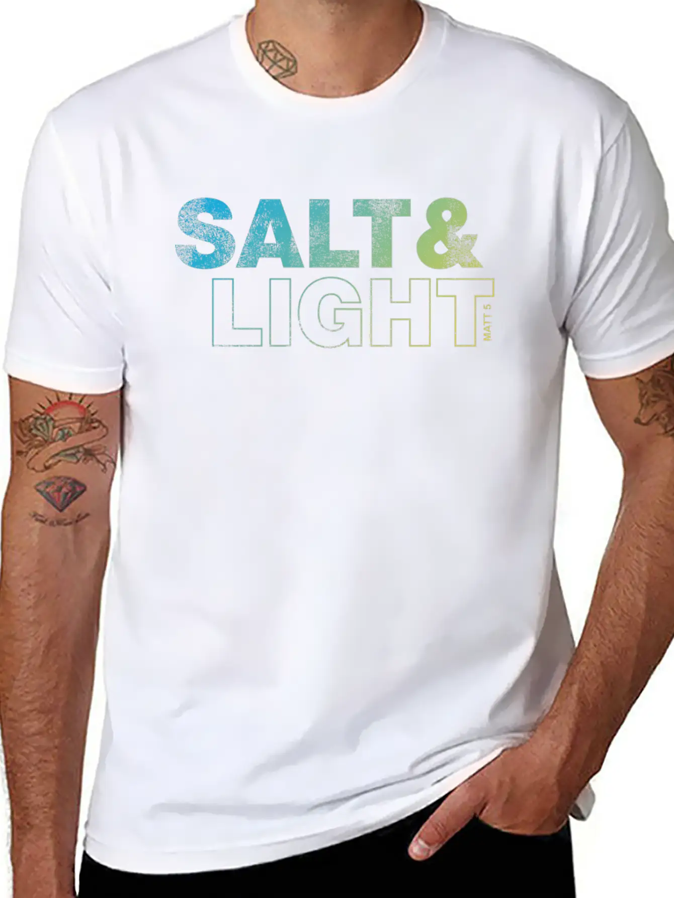 Salt And Light Lightweight Cotton T-Shirt – Daily Comfort Graphic Shirt