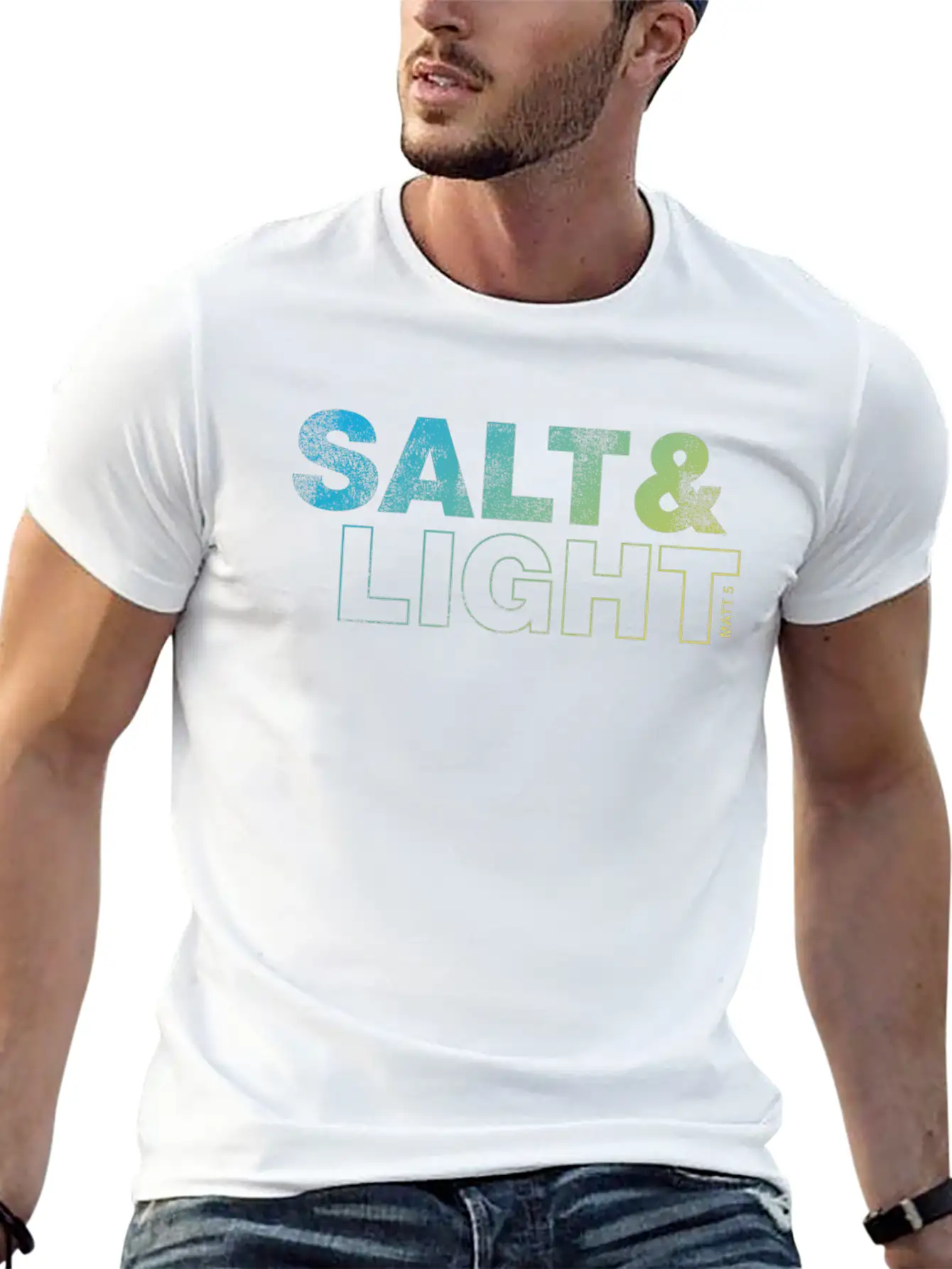 Salt And Light Lightweight Cotton T-Shirt – Daily Comfort Graphic Shirt