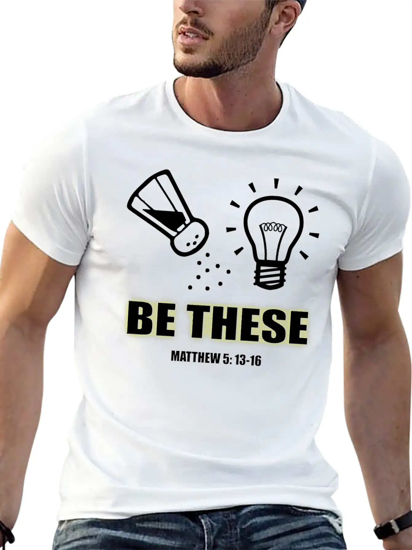 Salt And Light T-shirt Lightweight Cotton T-Shirt – Daily Comfort Graphic Shirt