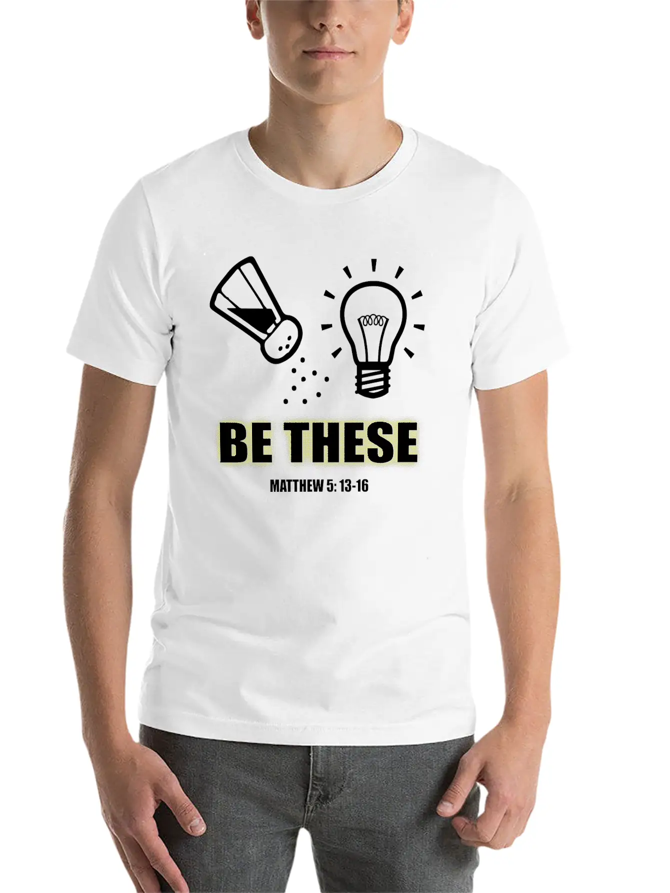Salt And Light T-shirt Lightweight Cotton T-Shirt – Daily Comfort Graphic Shirt