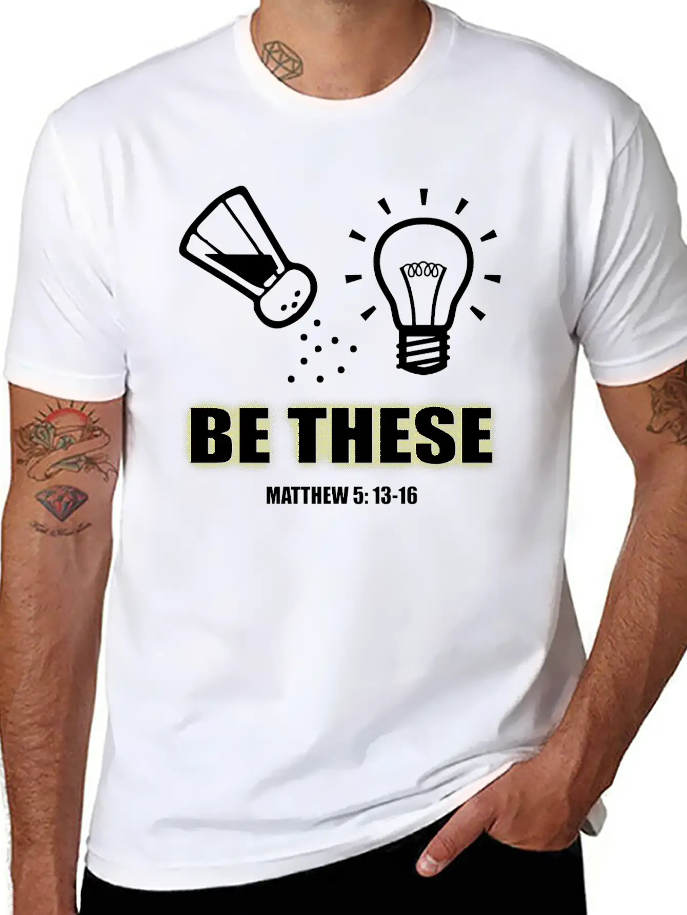 Salt And Light T-shirt Lightweight Cotton T-Shirt – Daily Comfort Graphic Shirt