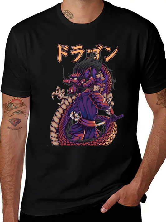 Samurai Spirit Lightweight Cotton T-Shirt – Daily Comfort Graphic Shirt