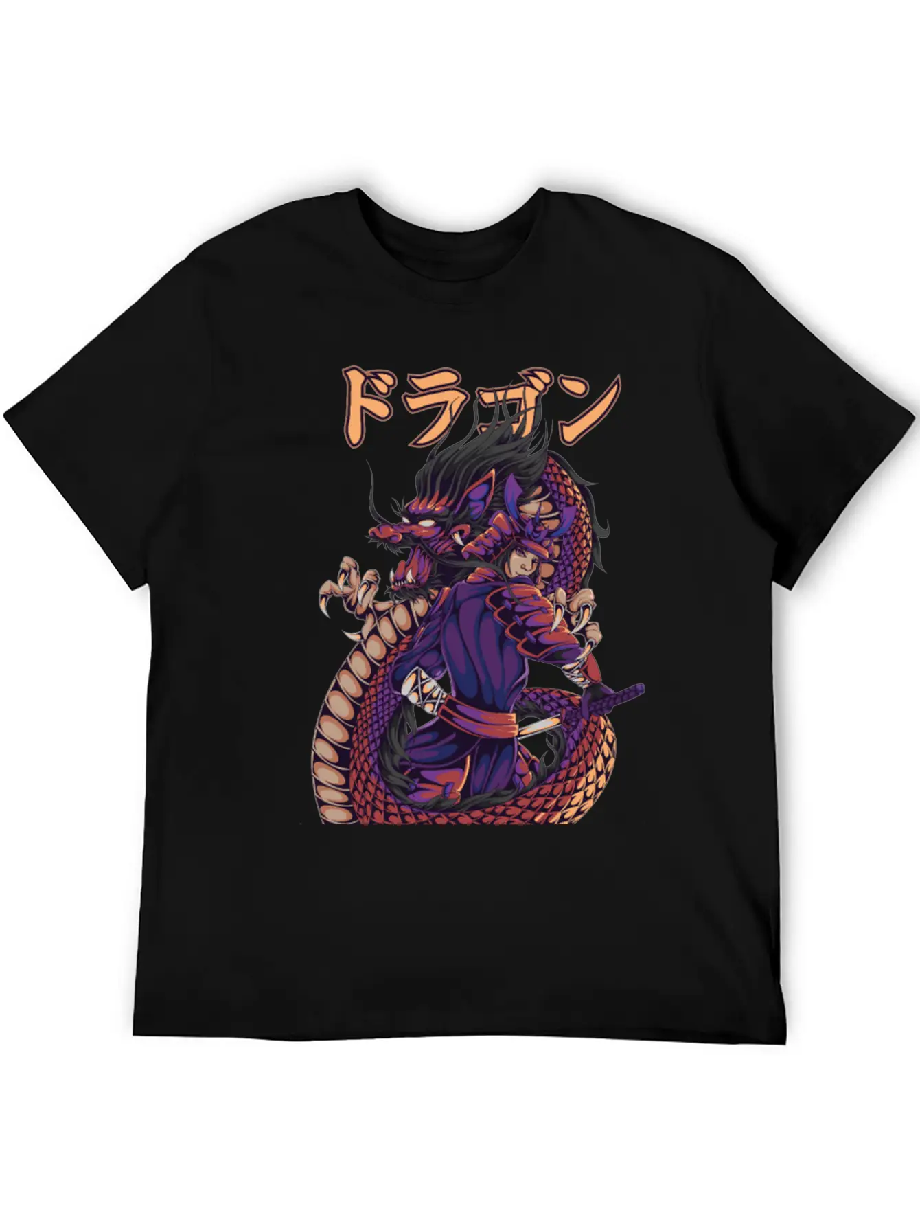 Samurai Spirit Lightweight Cotton T-Shirt – Daily Comfort Graphic Shirt