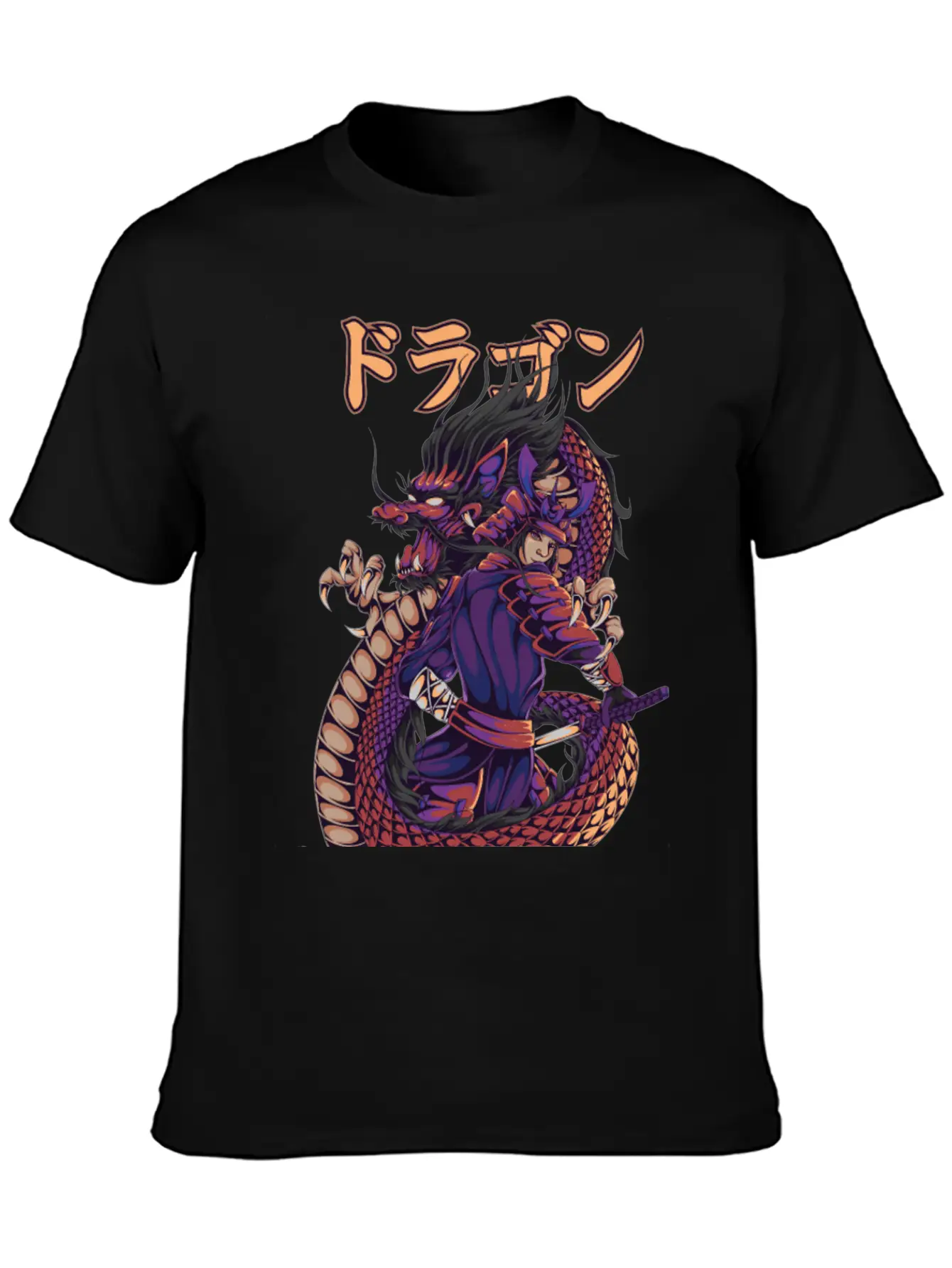 Samurai Spirit Lightweight Cotton T-Shirt – Daily Comfort Graphic Shirt