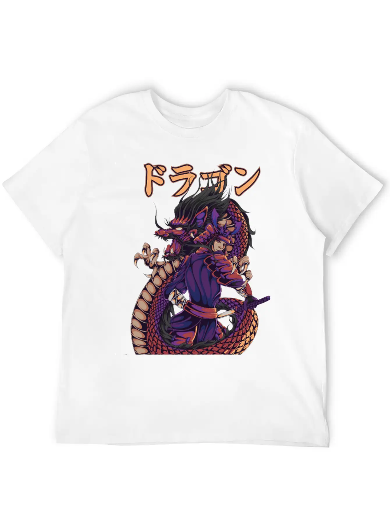 Samurai Spirit Lightweight Cotton T-Shirt – Daily Comfort Graphic Shirt