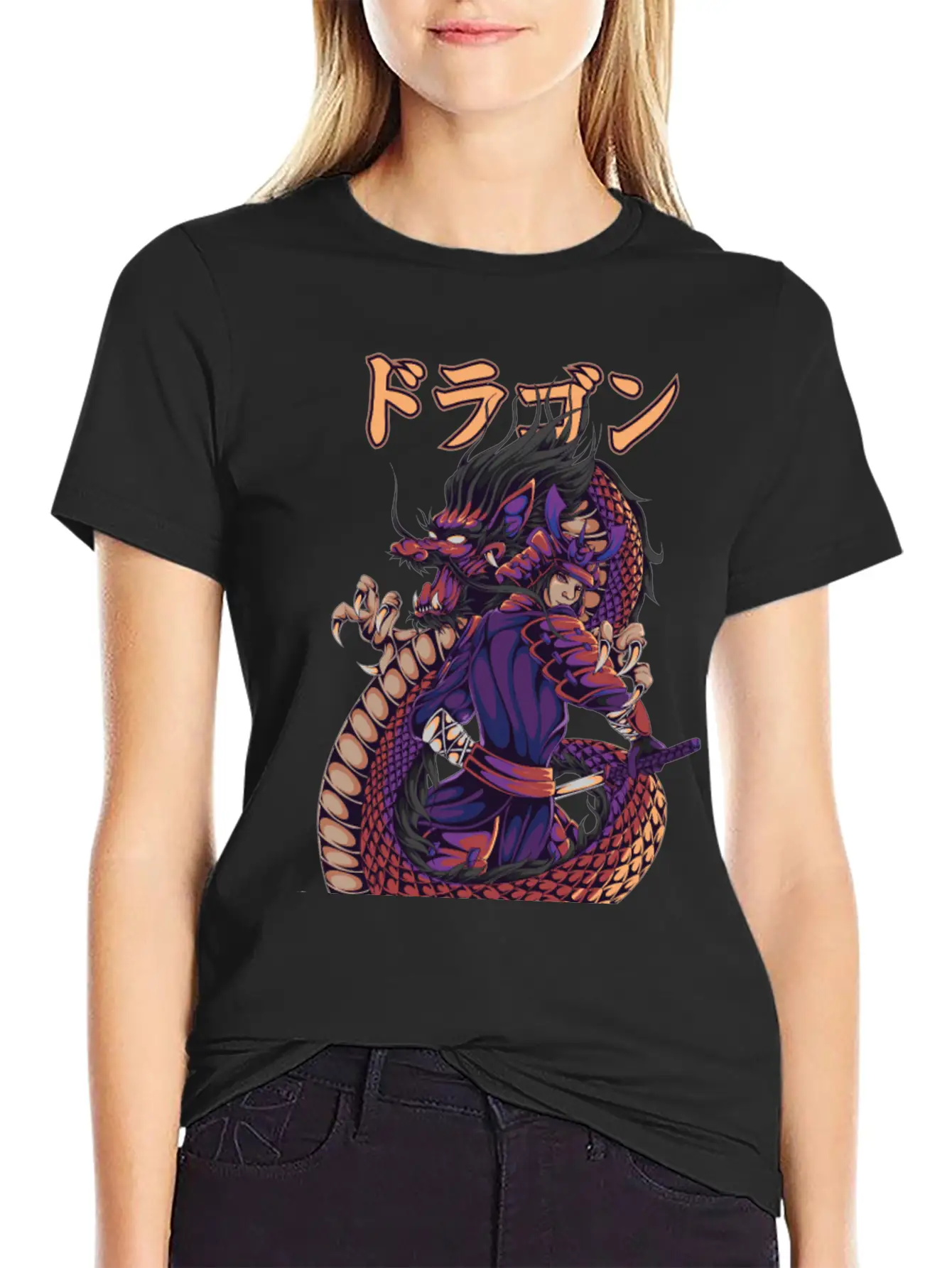 Samurai Spirit Lightweight Cotton T-Shirt – Daily Comfort Graphic Shirt