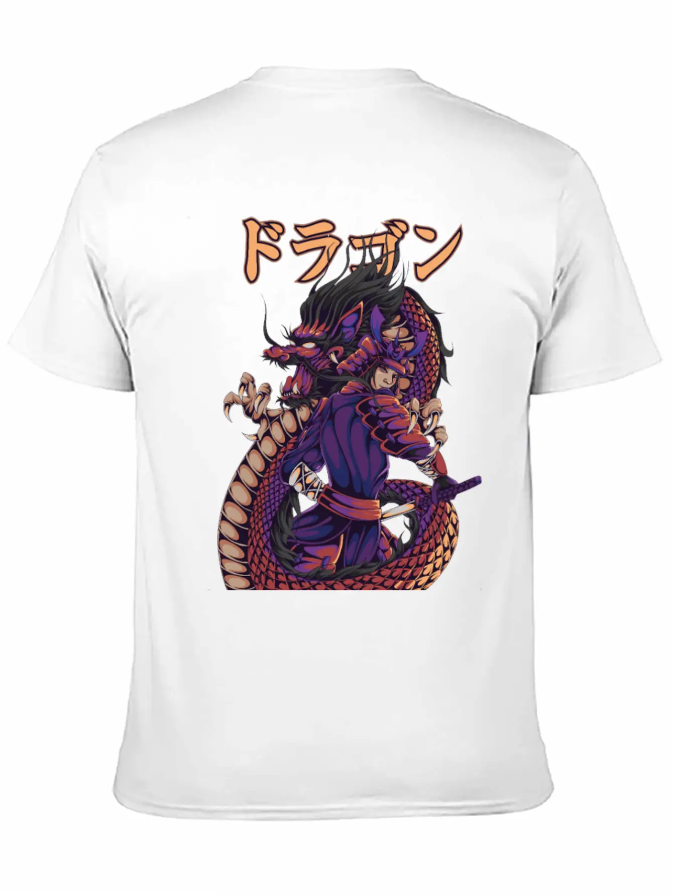 Samurai Spirit Lightweight Cotton T-Shirt – Daily Comfort Graphic Shirt