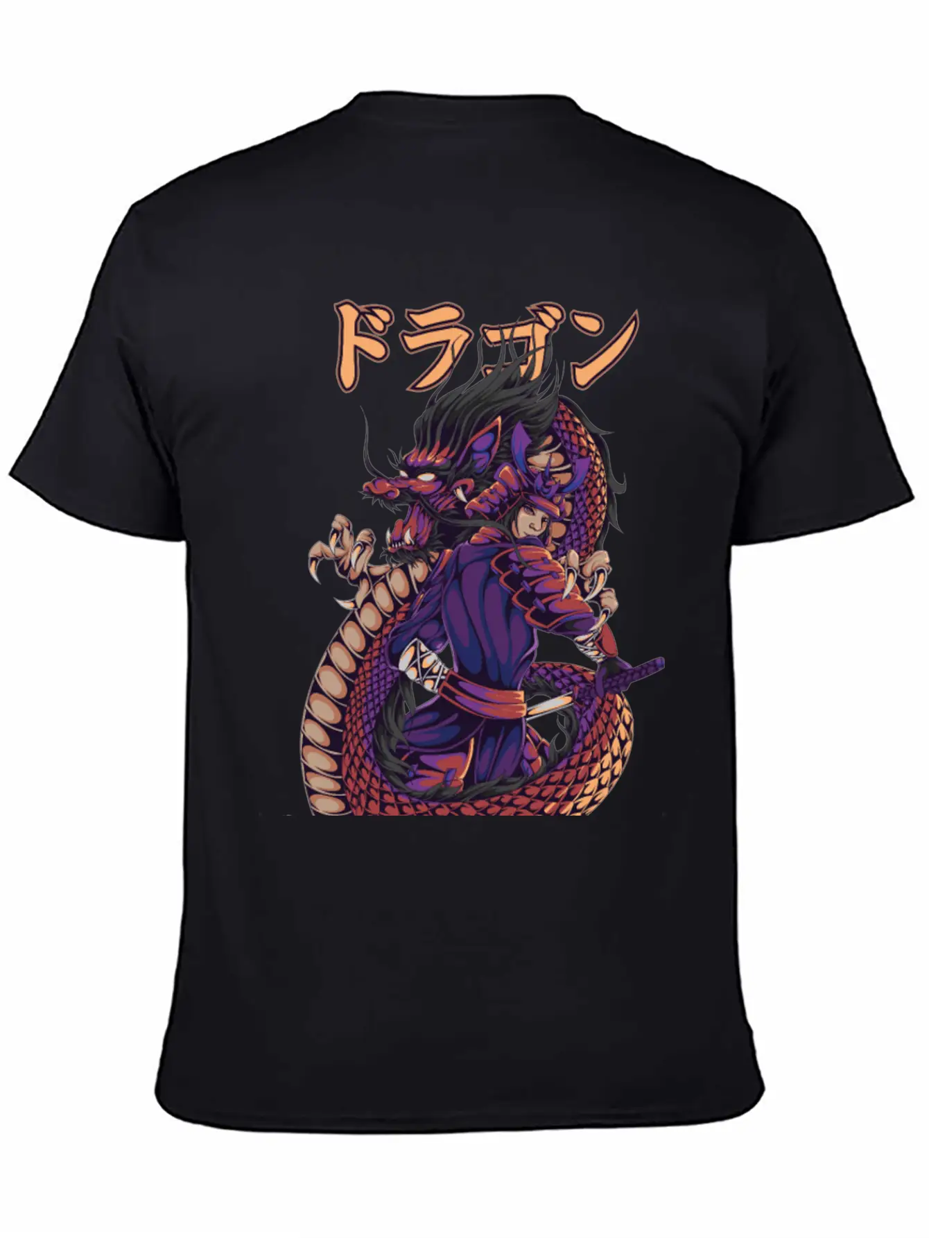 Samurai Spirit Lightweight Cotton T-Shirt – Daily Comfort Graphic Shirt