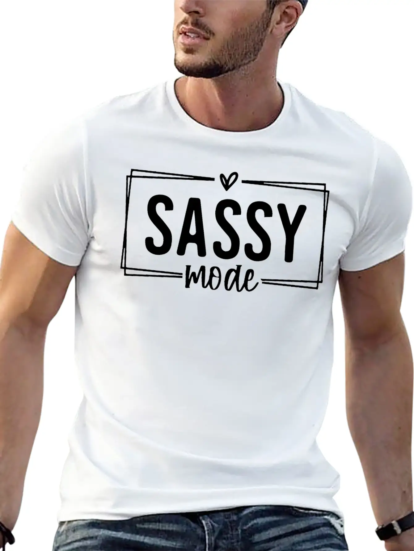 Sassy Mode Funny Lightweight Cotton T-Shirt – Daily Comfort Graphic Shirt