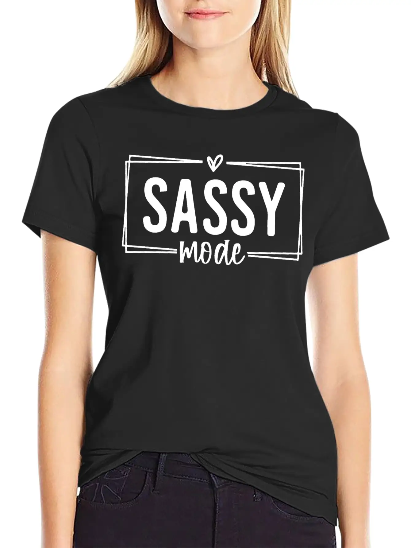 Sassy Mode Funny Lightweight Cotton T-Shirt – Daily Comfort Graphic Shirt