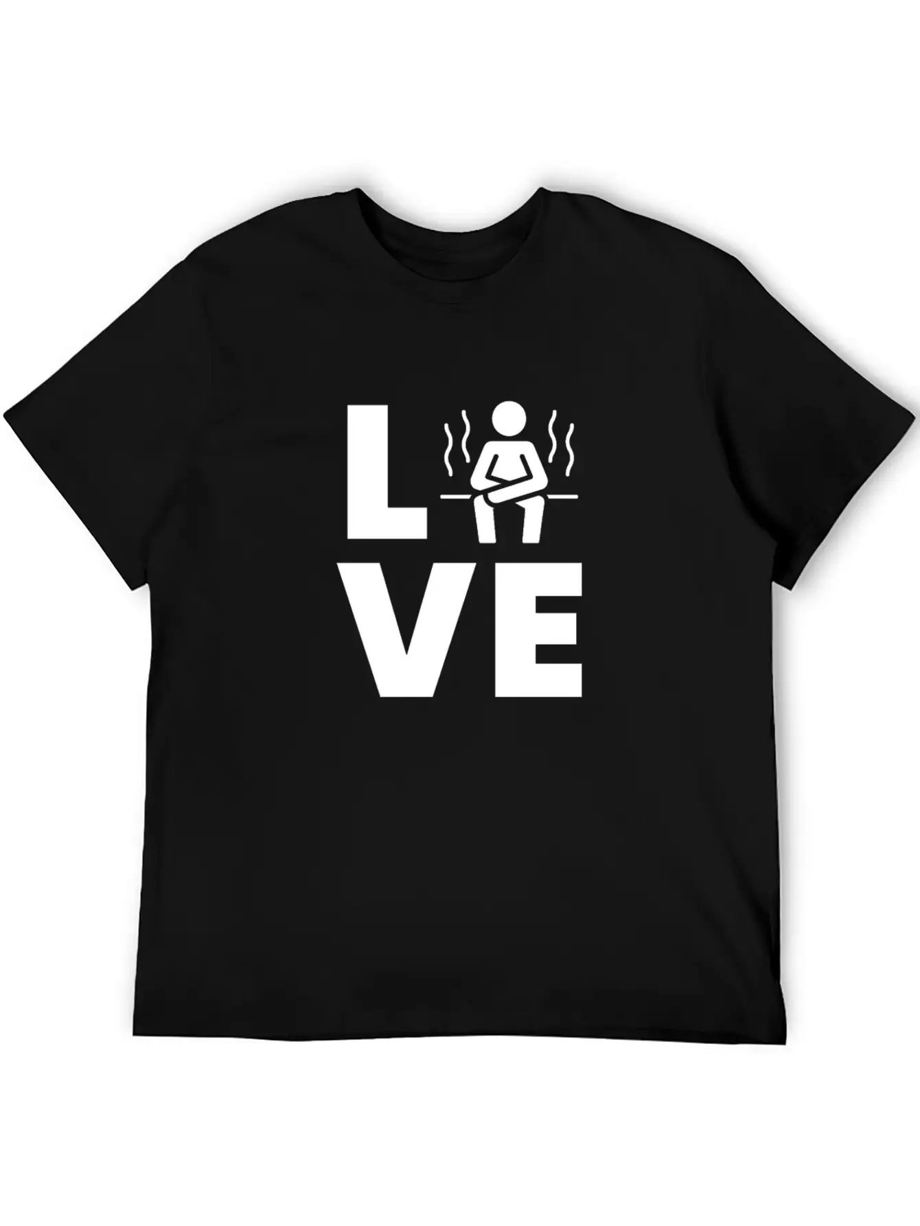Sauna - LOVE Sit In The Sauna Lightweight Cotton T-Shirt – Daily Comfort Graphic Shirt