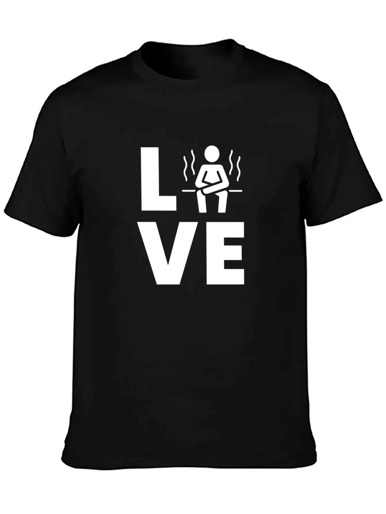 Sauna - LOVE Sit In The Sauna Lightweight Cotton T-Shirt – Daily Comfort Graphic Shirt