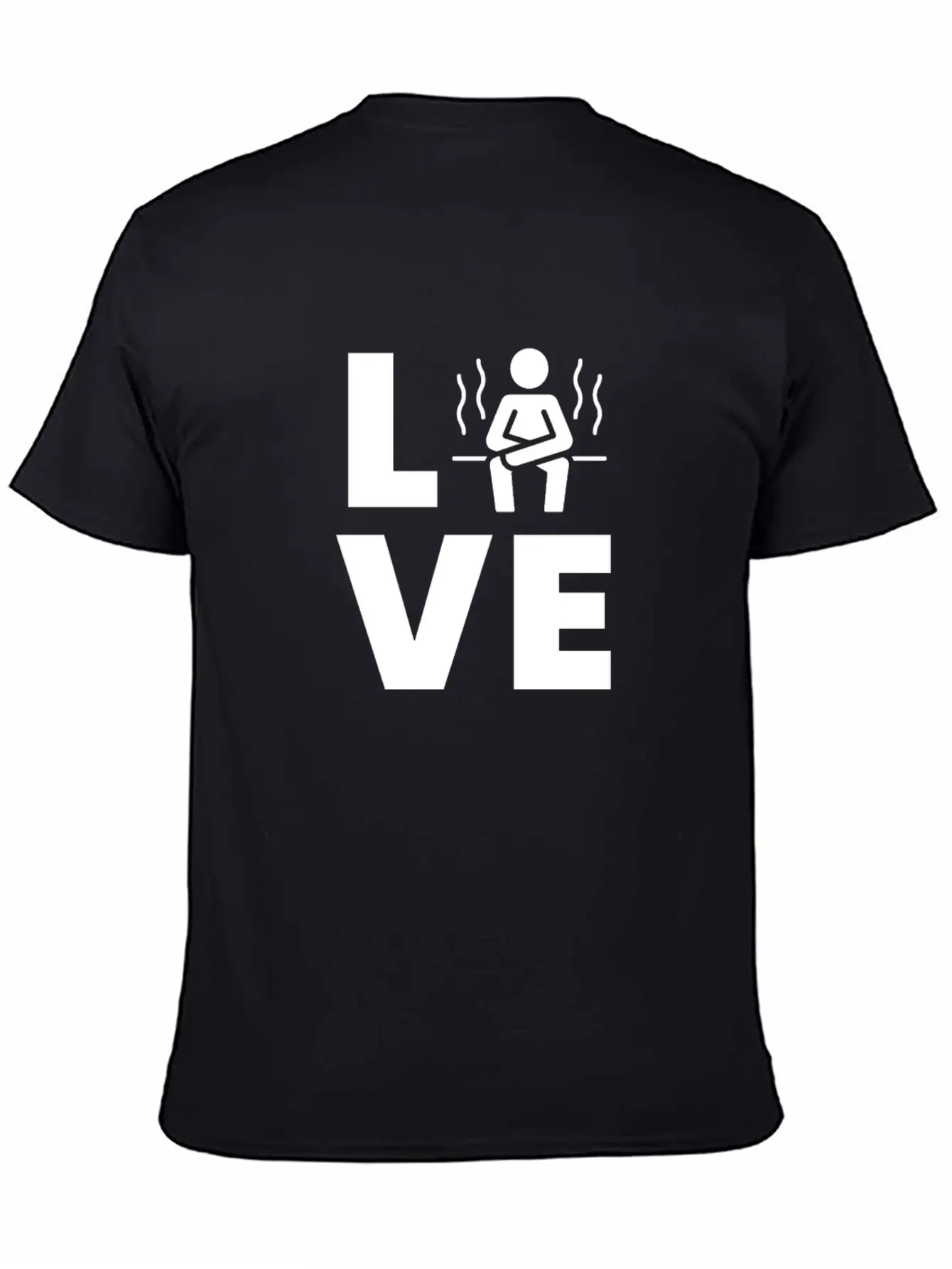Sauna - LOVE Sit In The Sauna Lightweight Cotton T-Shirt – Daily Comfort Graphic Shirt