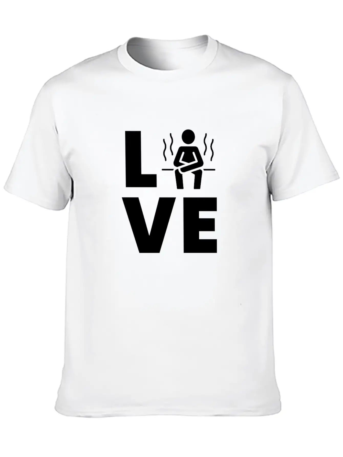 Sauna - LOVE Sit In The Sauna Lightweight Cotton T-Shirt – Daily Comfort Graphic Shirt