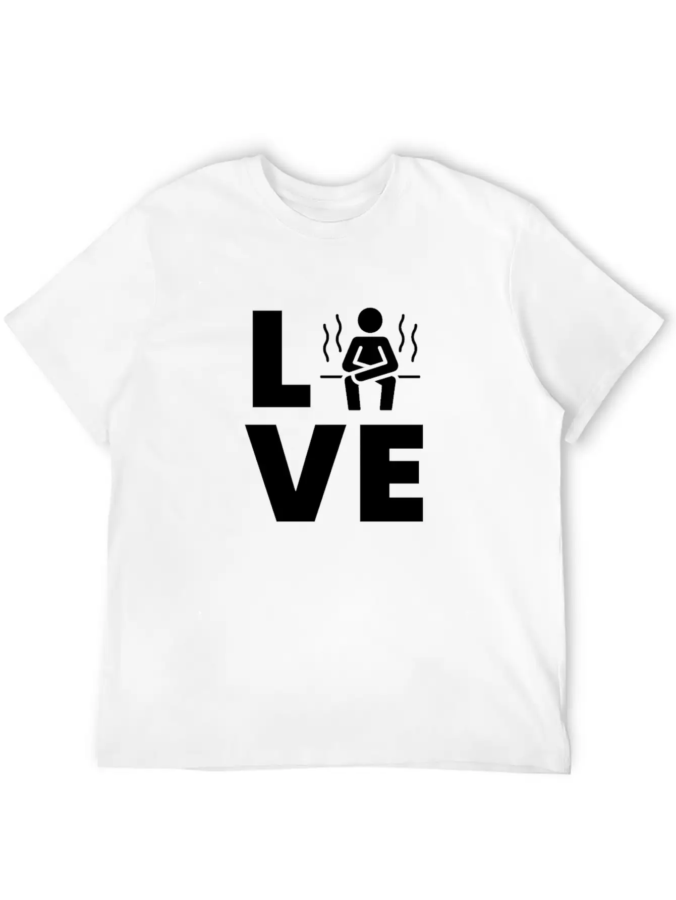 Sauna - LOVE Sit In The Sauna Lightweight Cotton T-Shirt – Daily Comfort Graphic Shirt