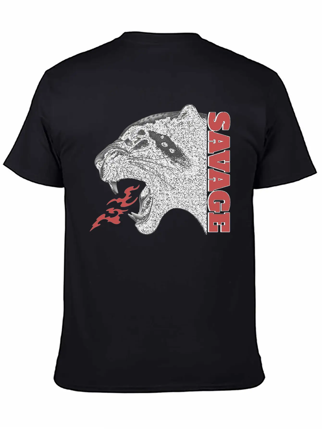 Savage Fierce Wild Black Panther Roar Lightweight Cotton T-Shirt – Daily Comfort Graphic Shirt