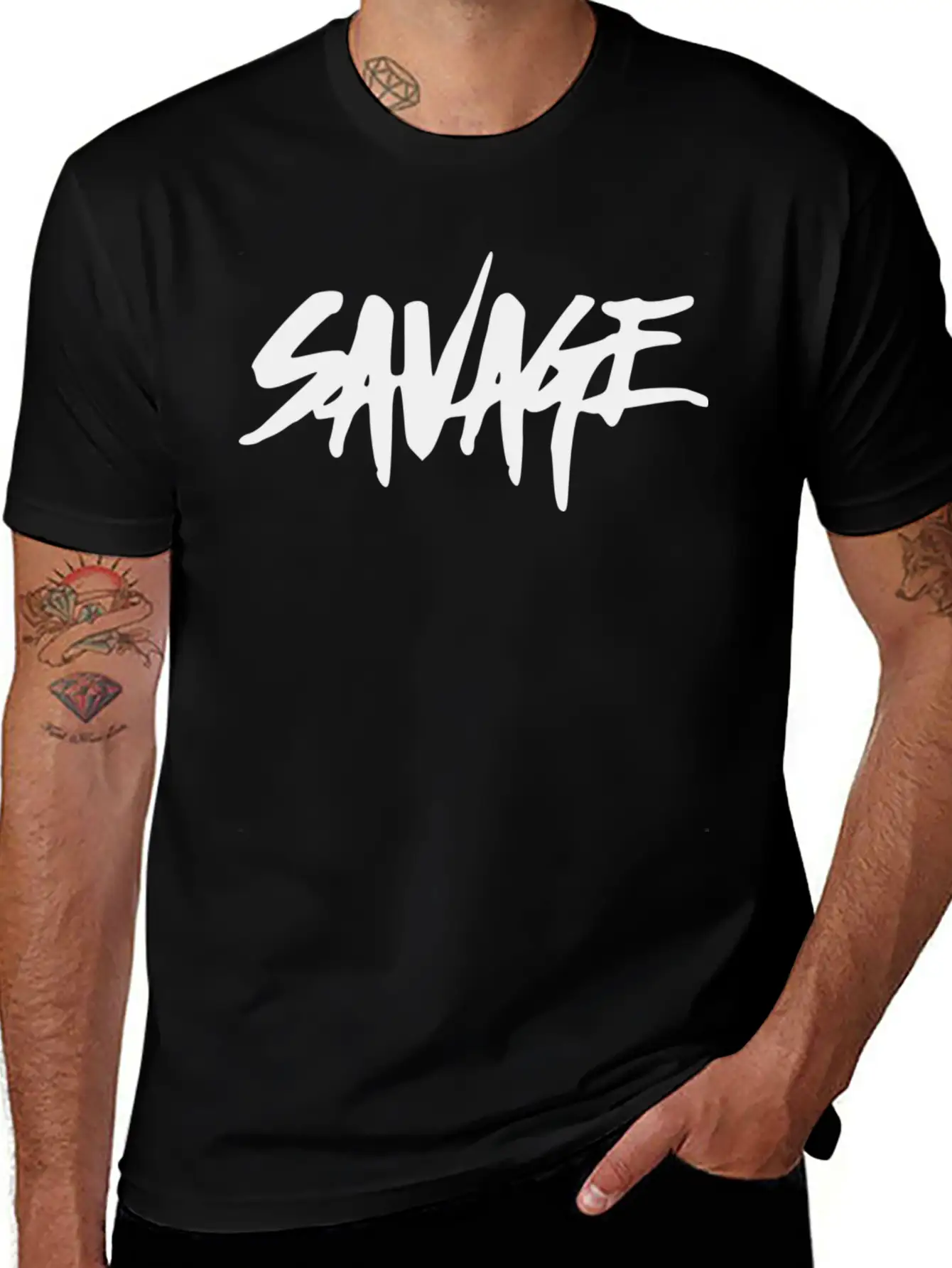 Savage Nation Lightweight Cotton T-Shirt – Daily Comfort Graphic Shirt