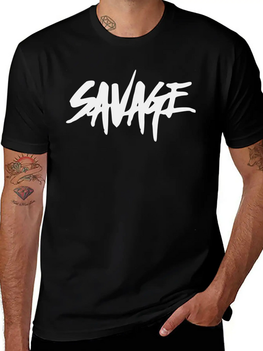 Savage Nation Lightweight Cotton T-Shirt – Daily Comfort Graphic Shirt
